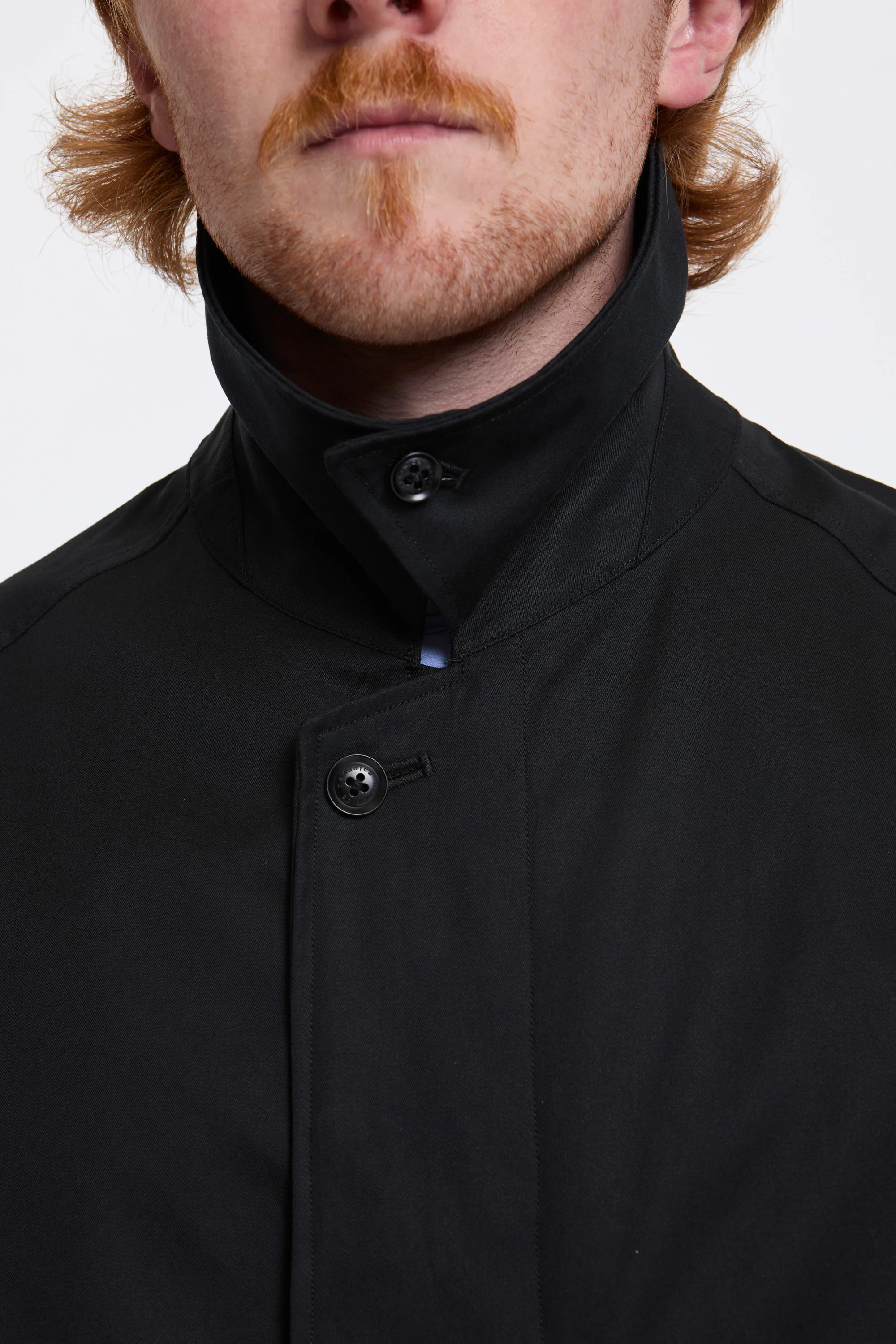 2L Cotton Gore-Tex Balmacaan Coat Black - Image 3