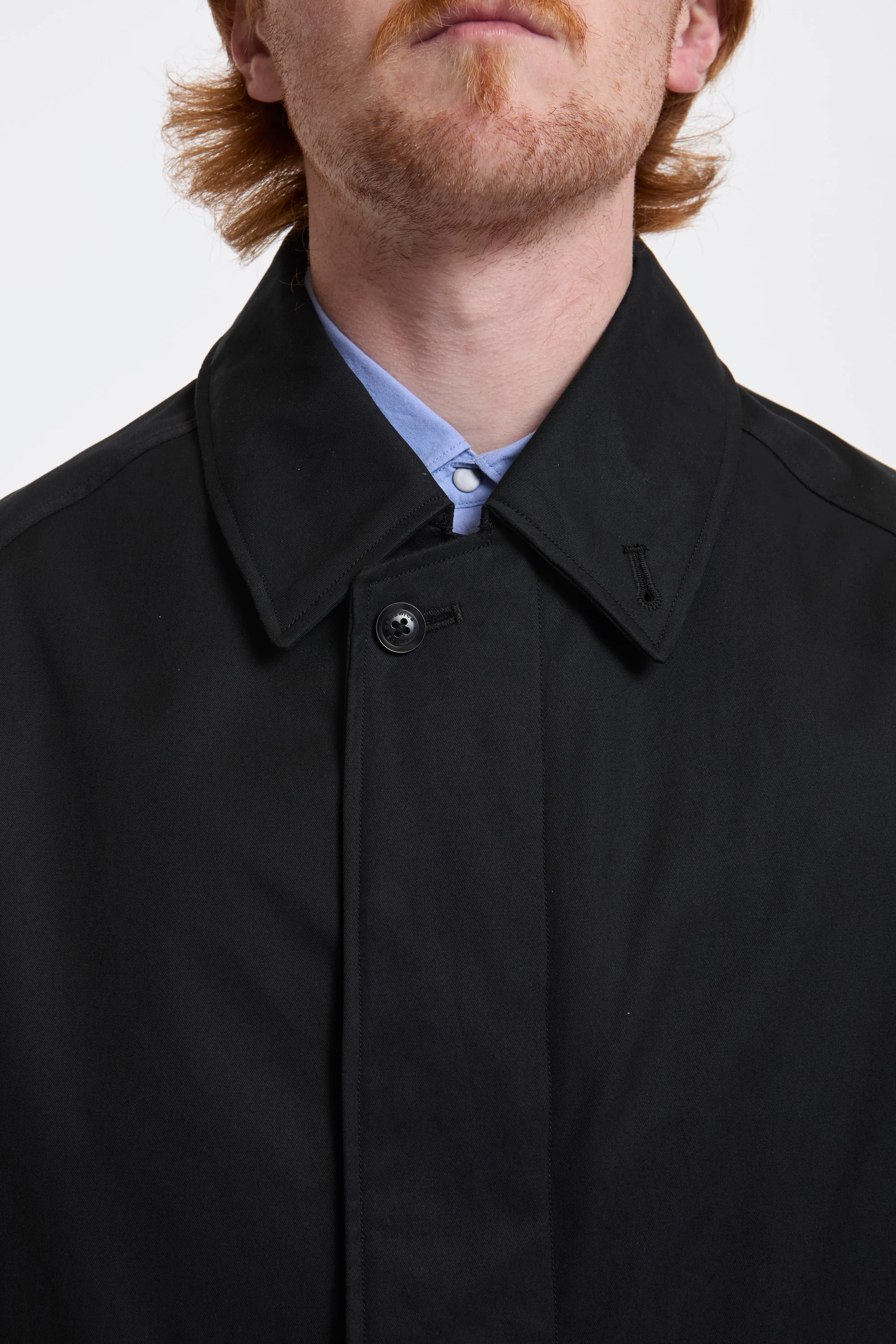 2L Cotton Gore-Tex Balmacaan Coat Black - Image 6