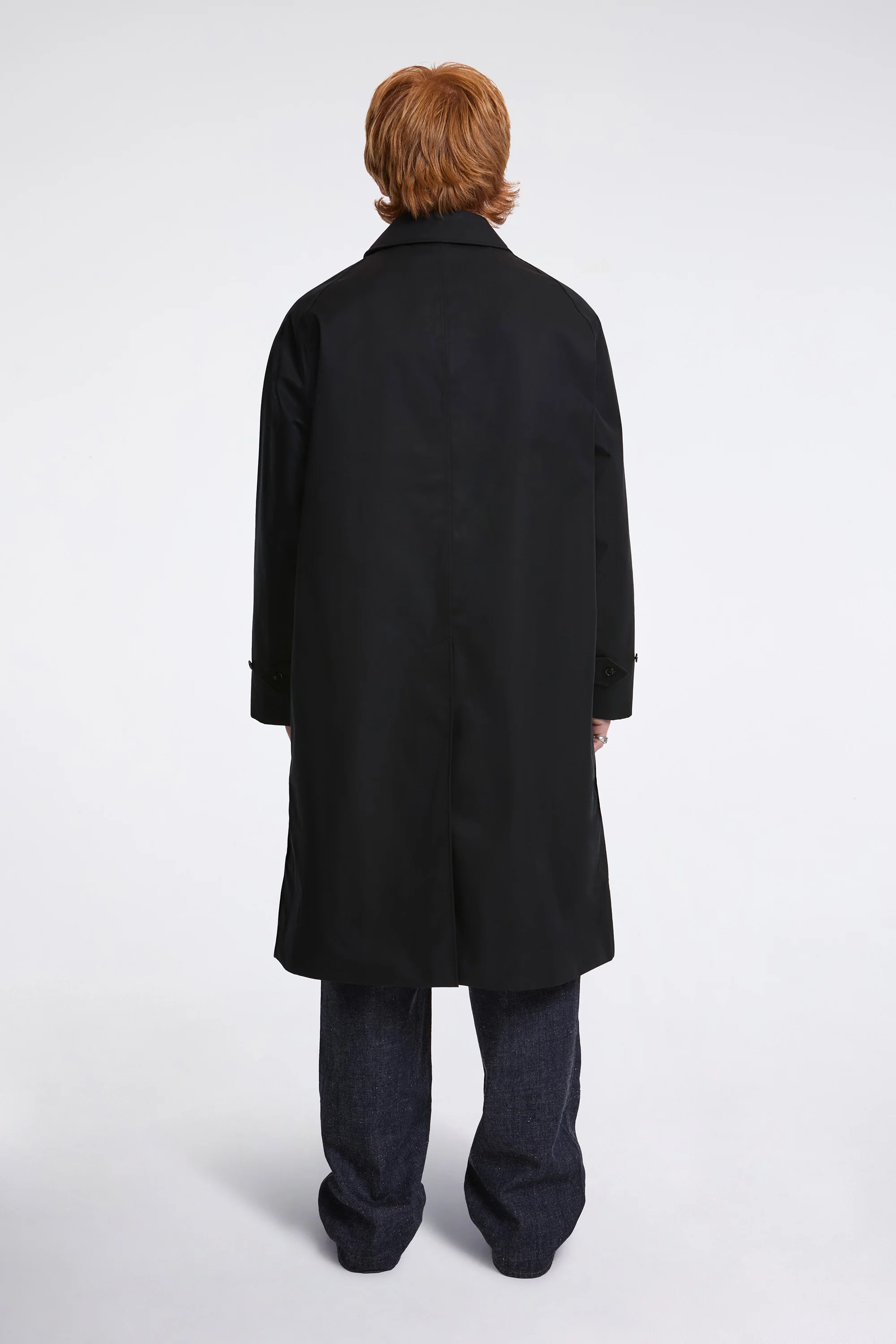 2L Cotton Gore-Tex Balmacaan Coat Black - Image 8
