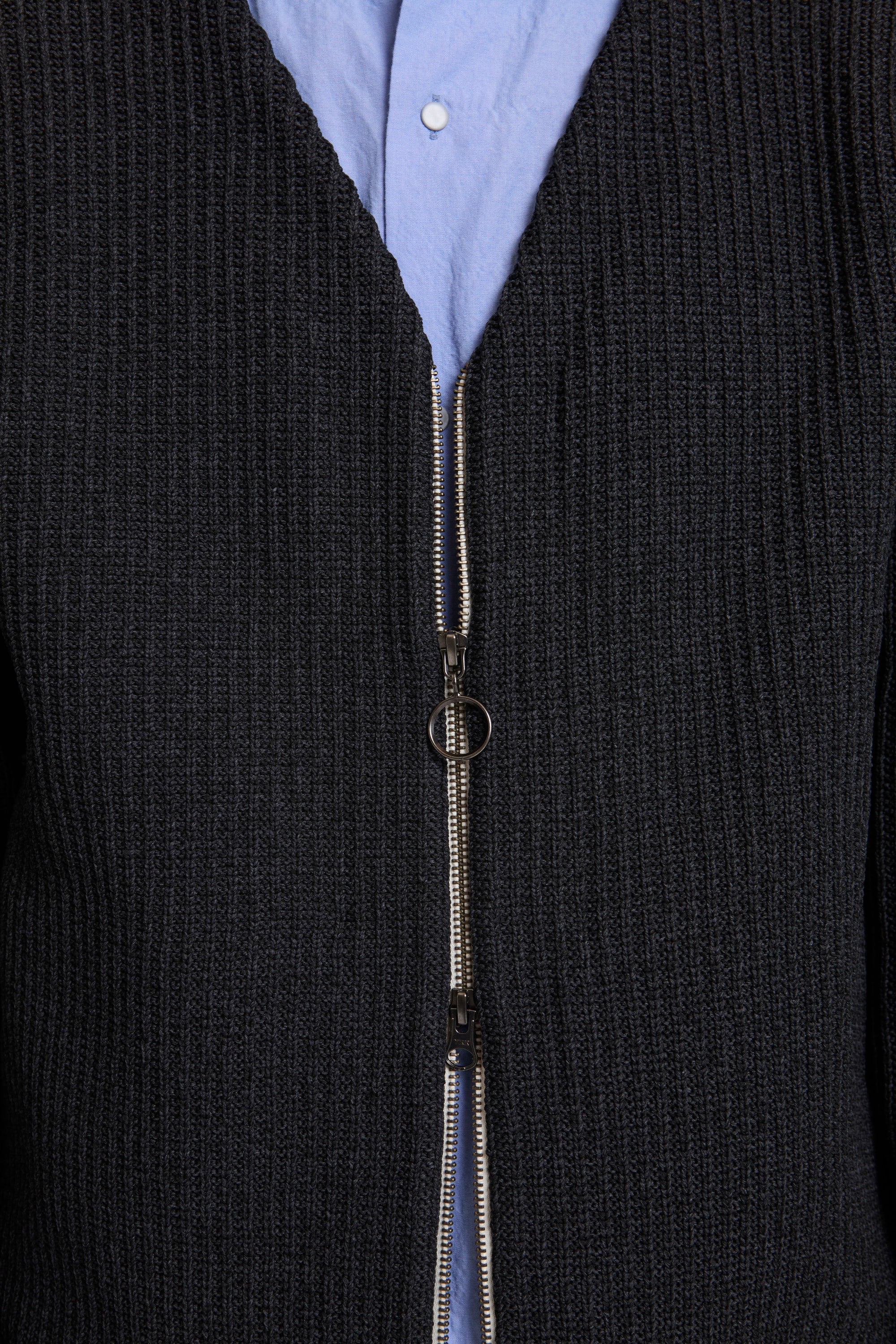 5G Zip Cardigan Black - Image 5