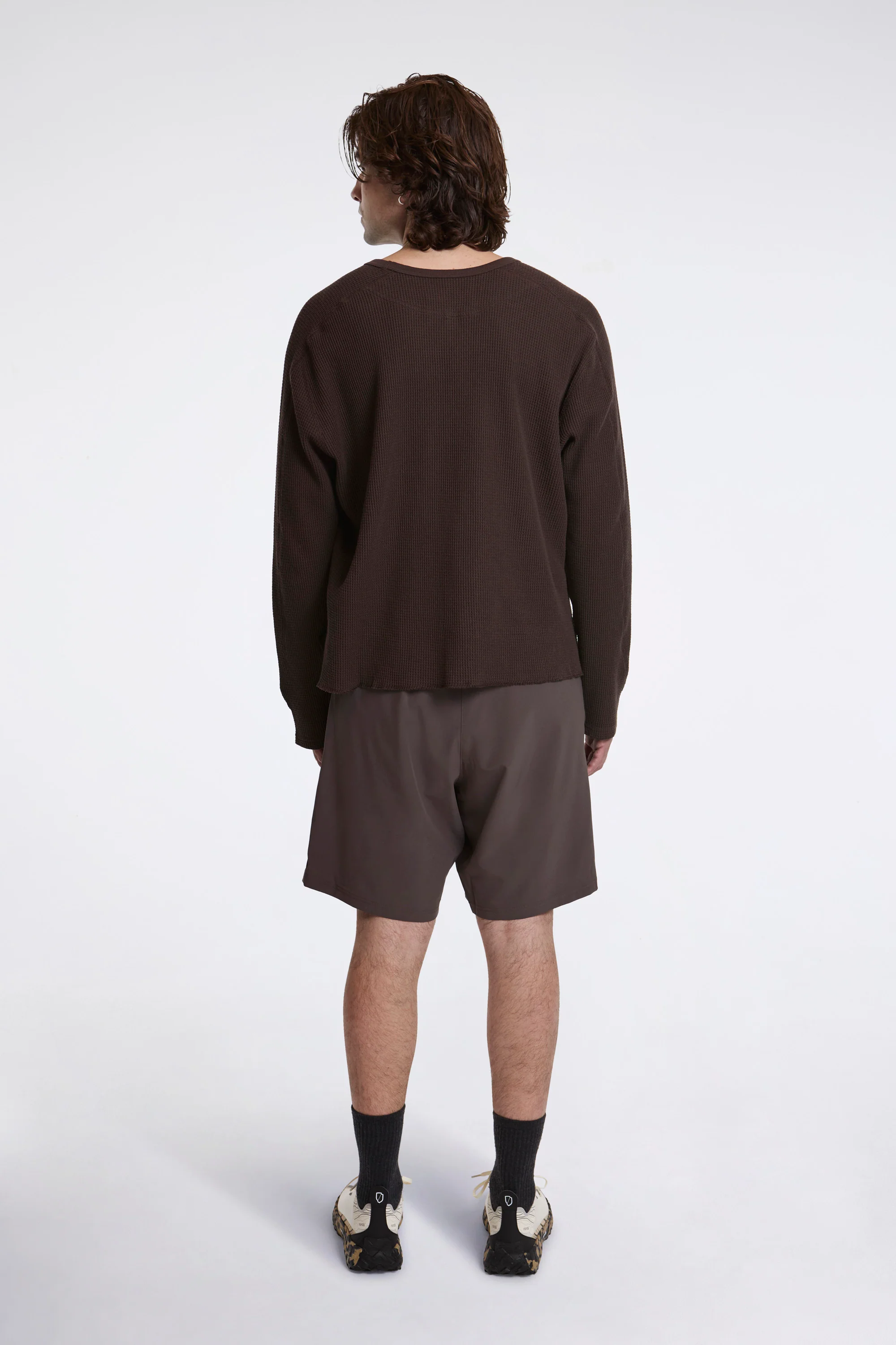 9" Training Shorts Dark Taupe - Image 3