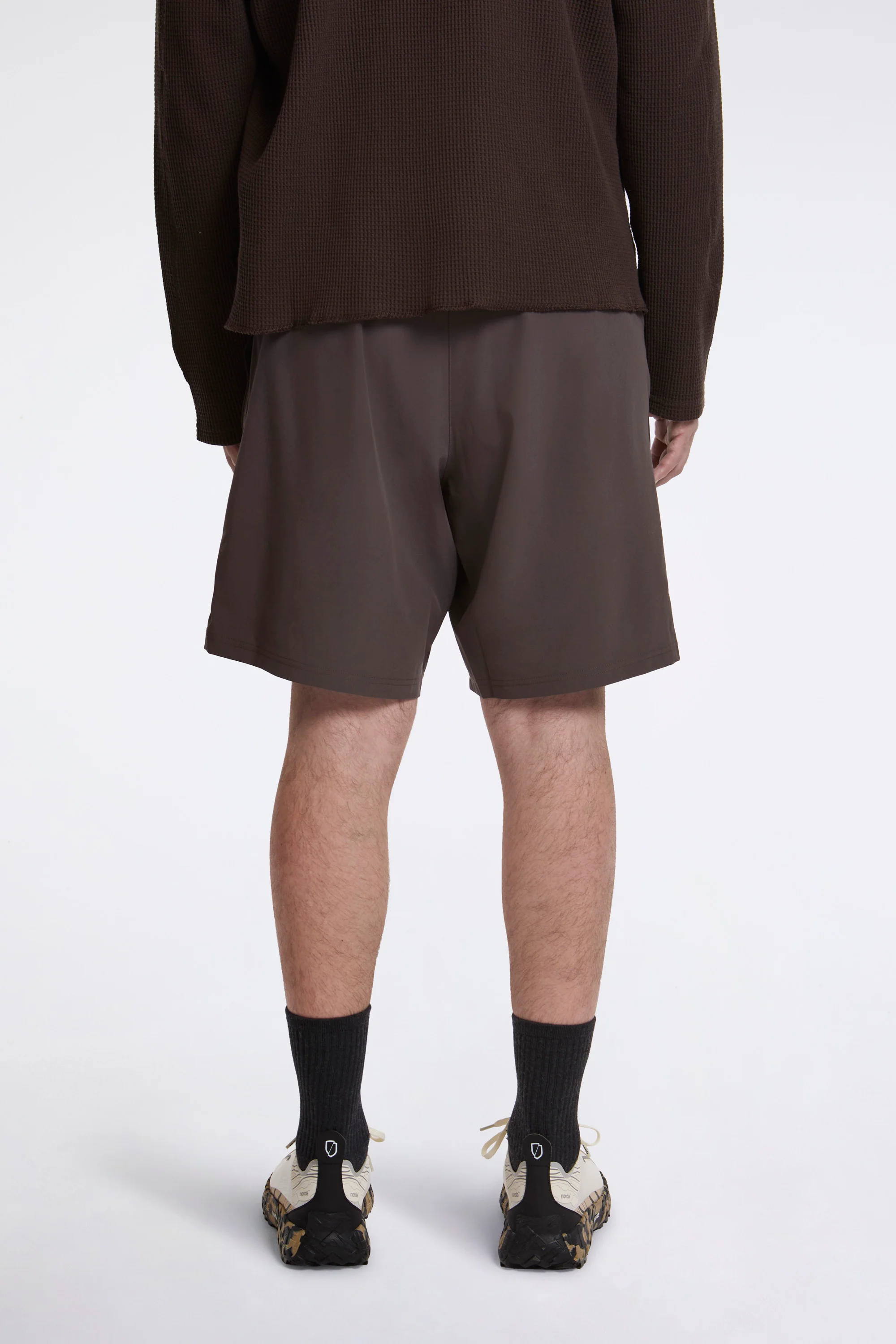 9" Training Shorts Dark Taupe - Image 4