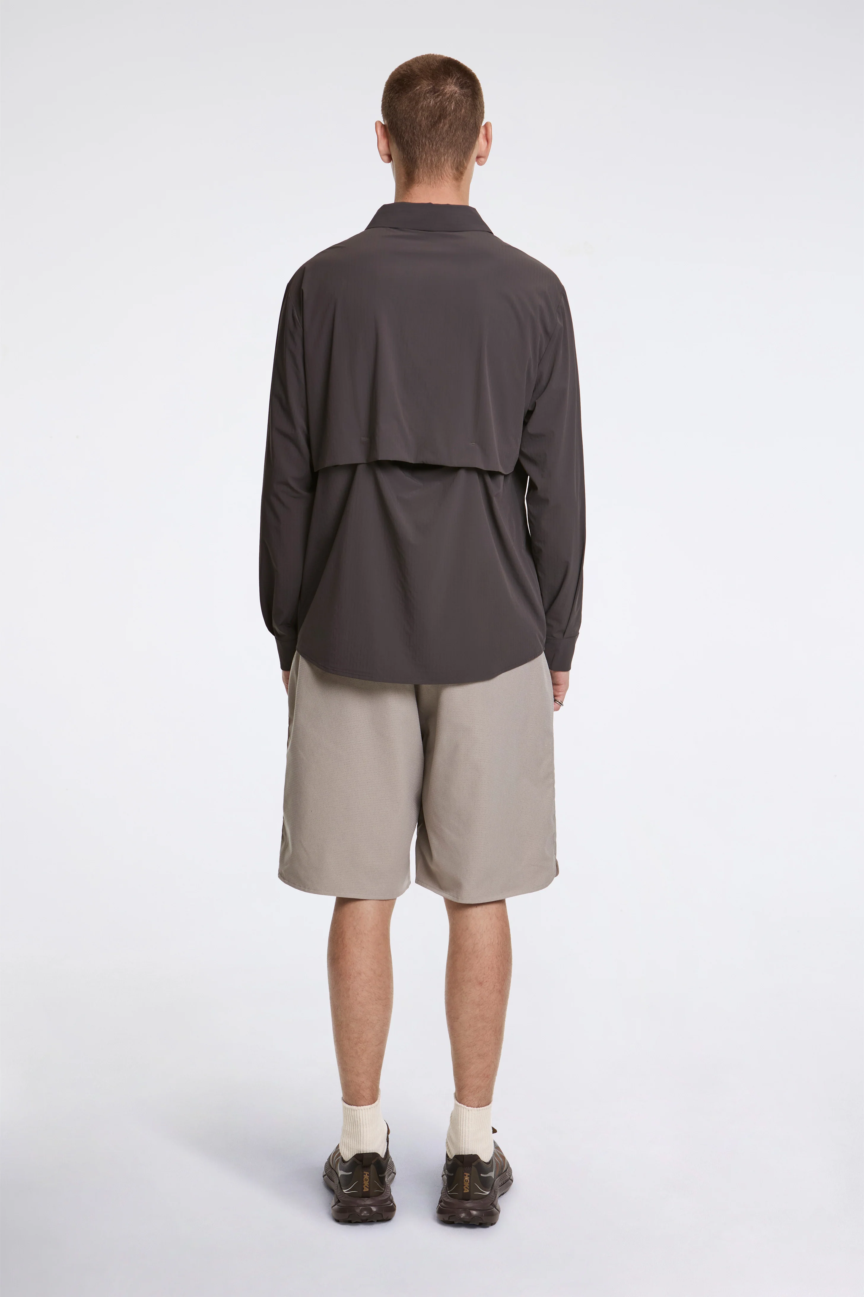 Align Button Up Shirt Charcoal Black - Image 5