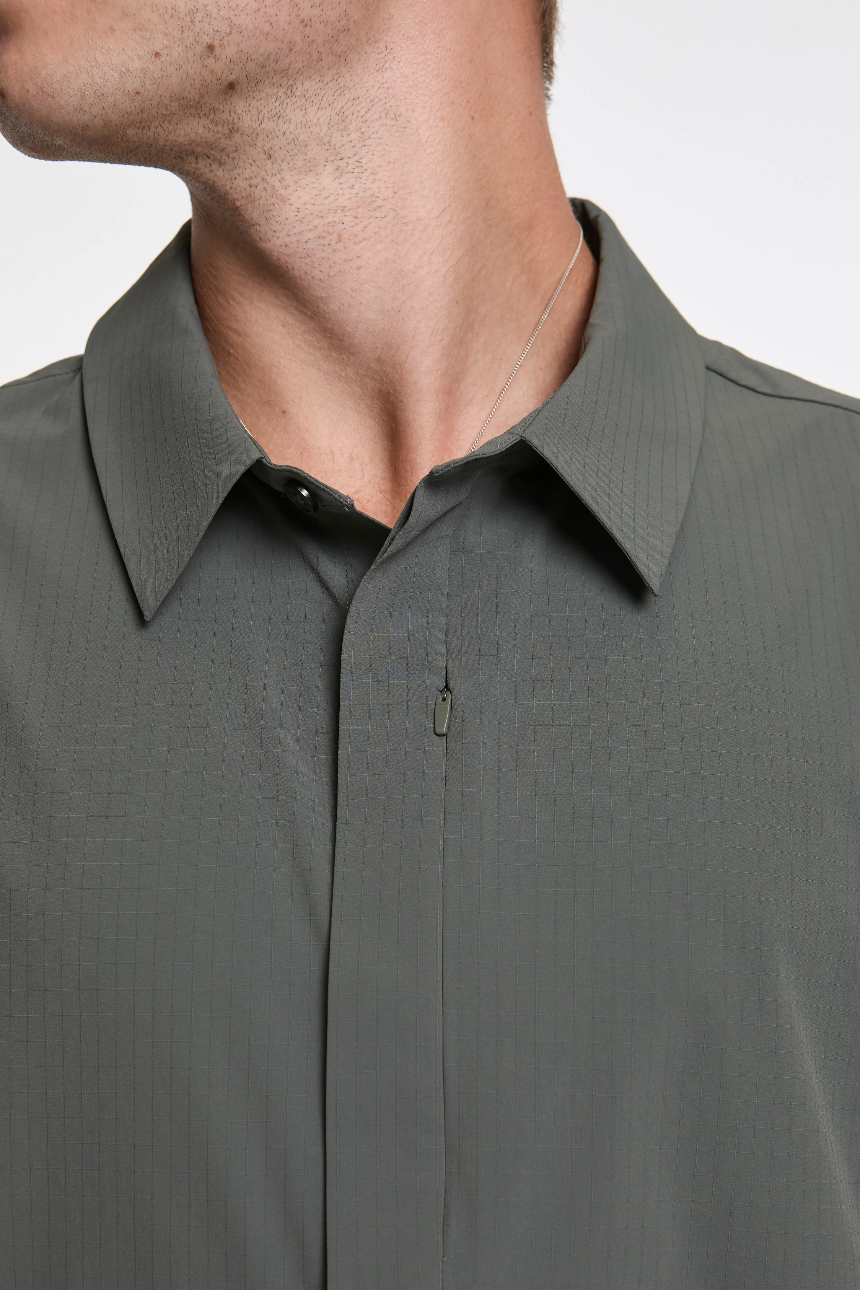 Align Button Up SS Shirt Pine Mist - Image 3