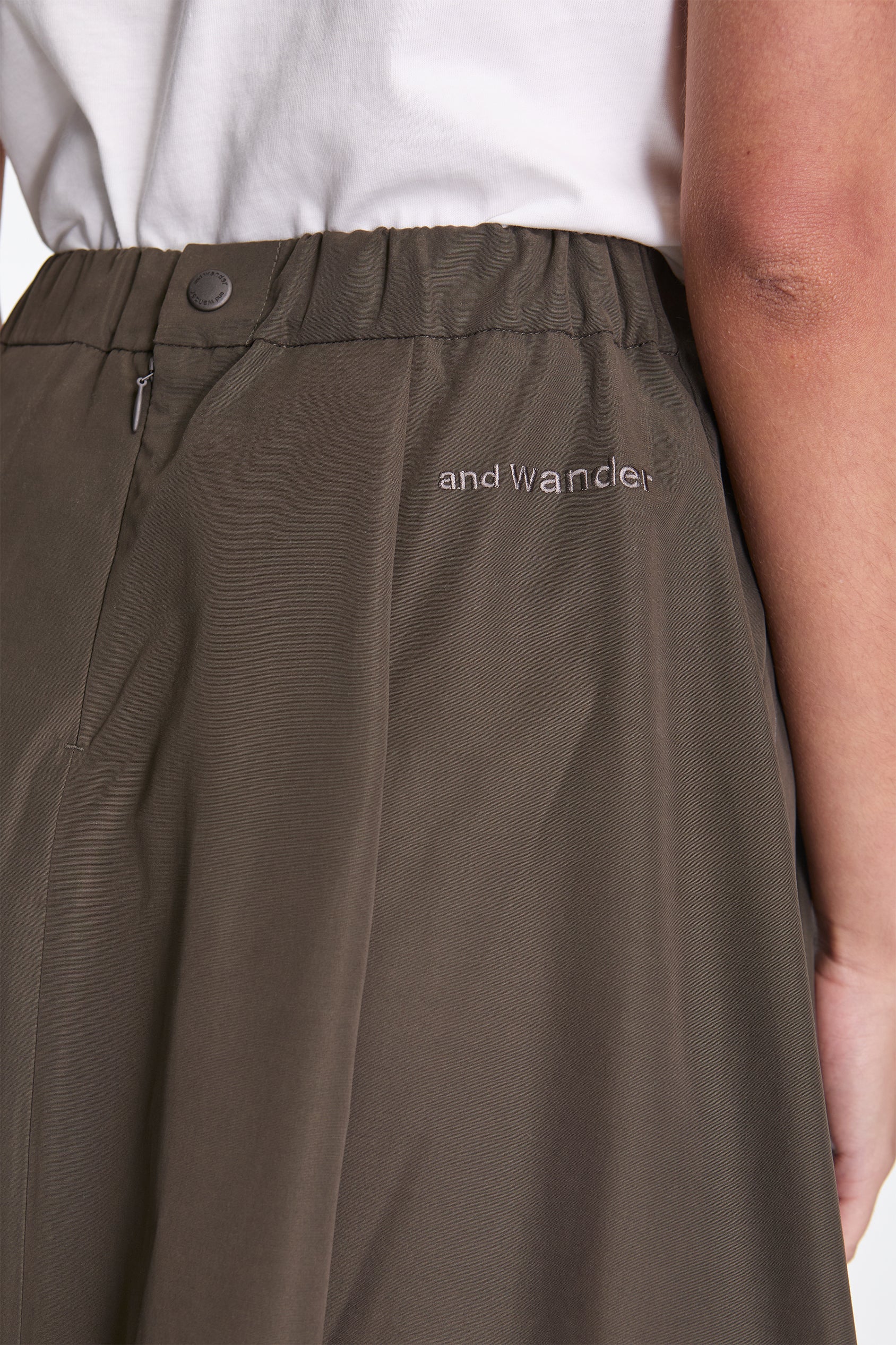 High Count Cloth Skirt  L.Khaki - Image 5