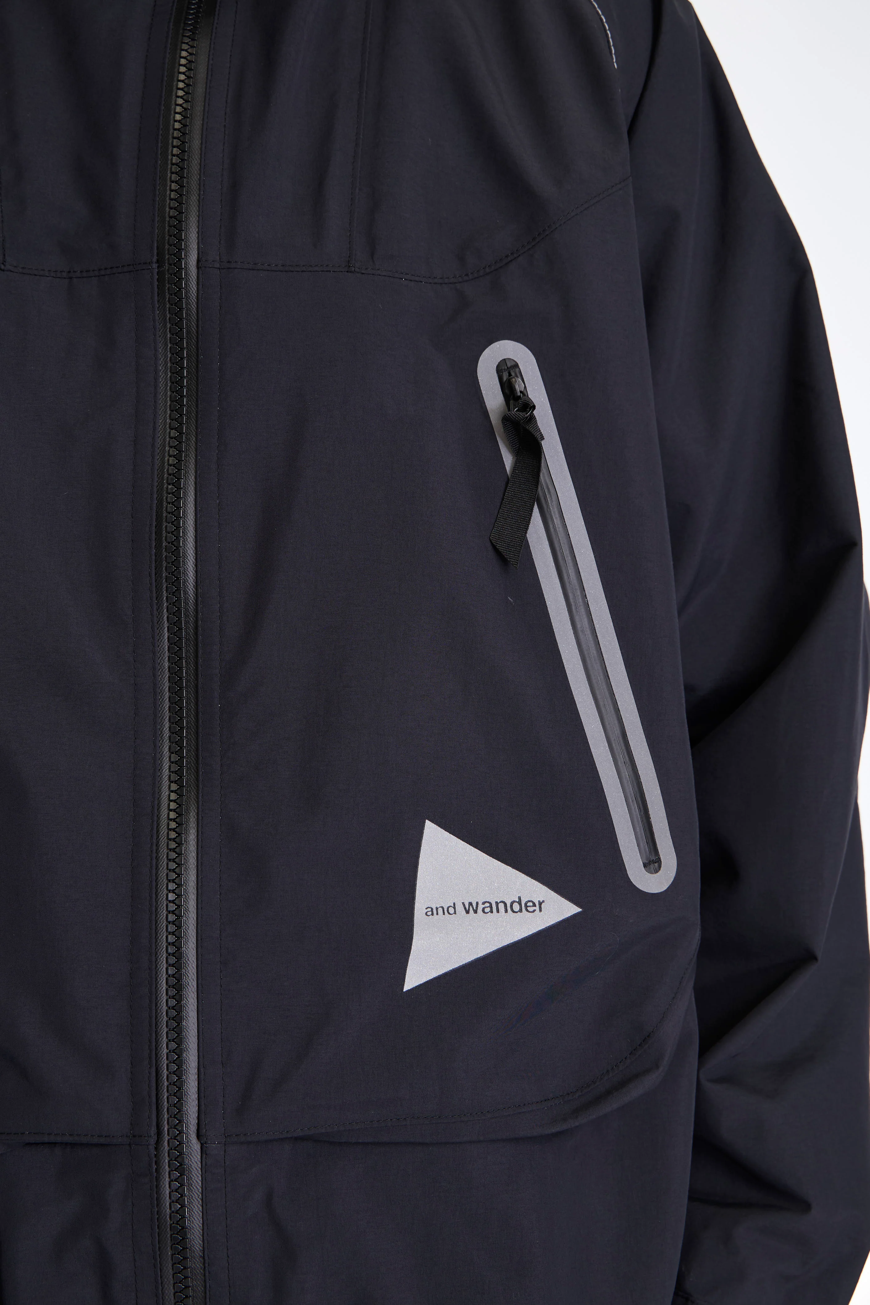 Loose Fitting Rain Jacket Black - Image 3