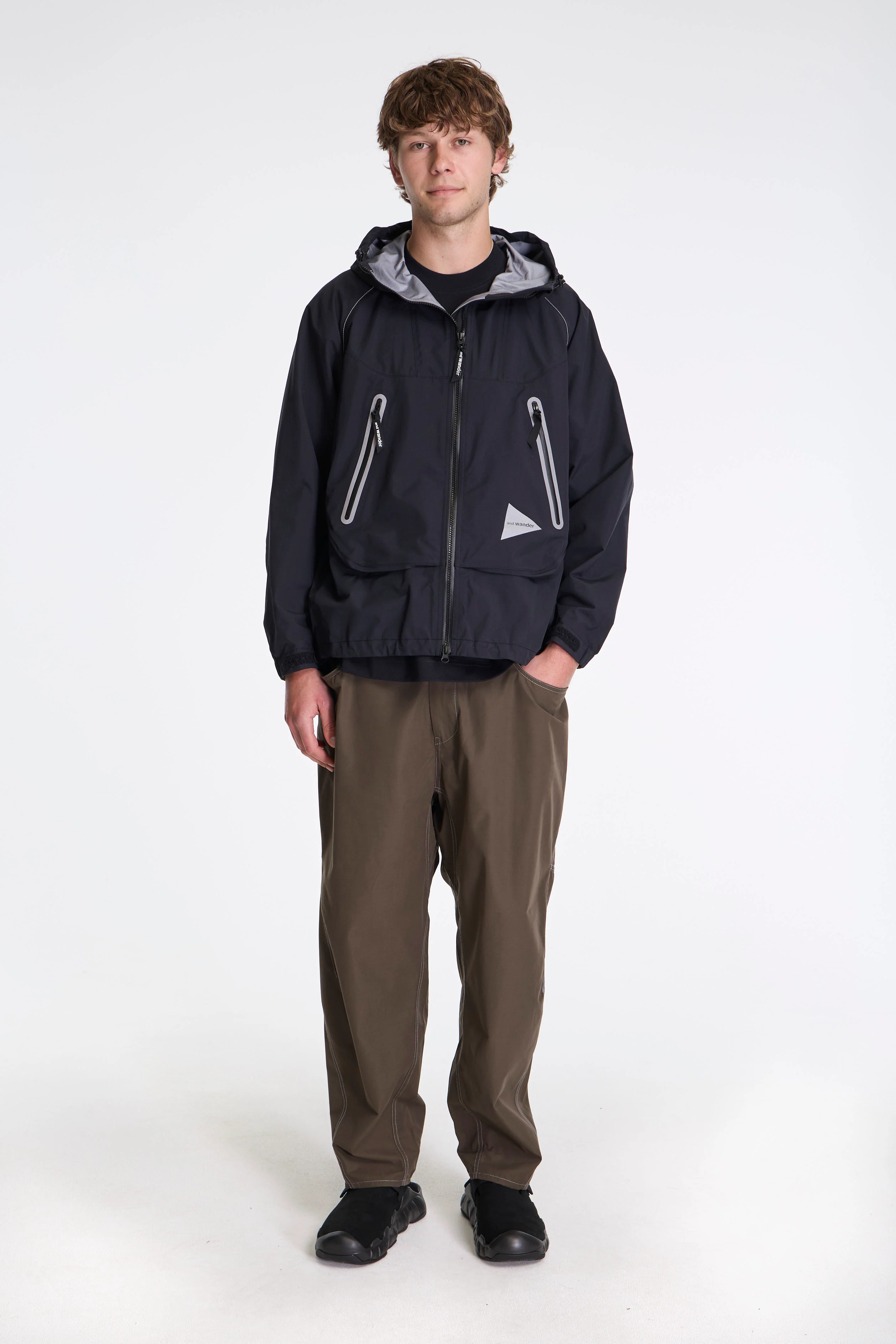 Loose Fitting Rain Jacket Black - Image 4