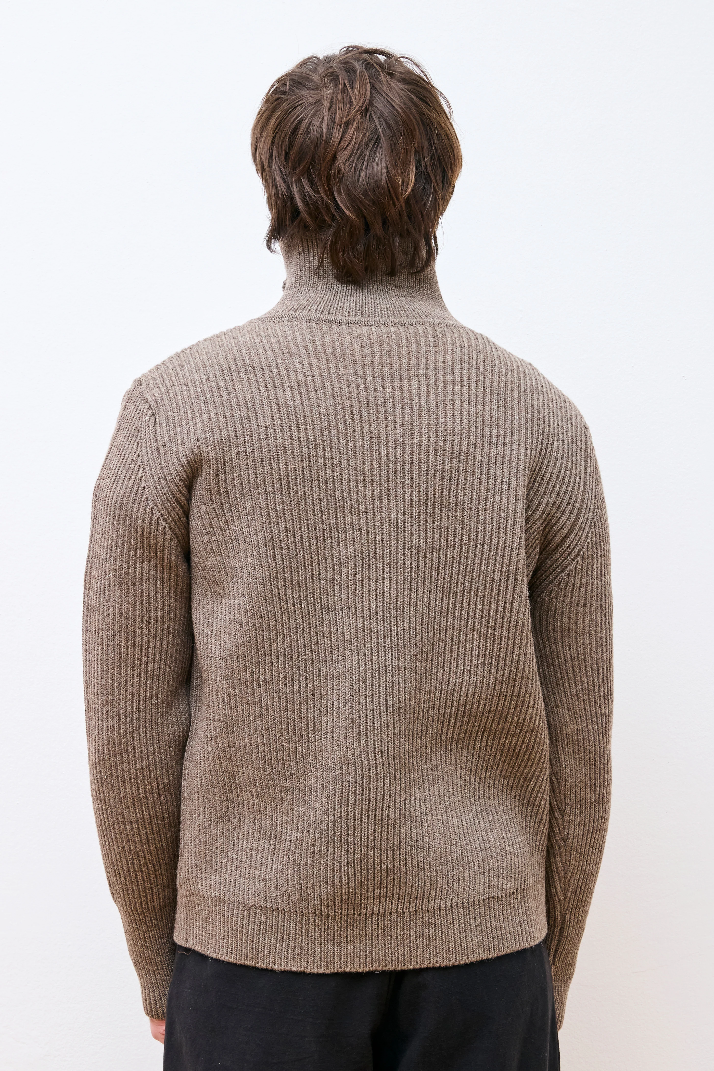 Navy Half-Zip Natural Taupe - Image 5