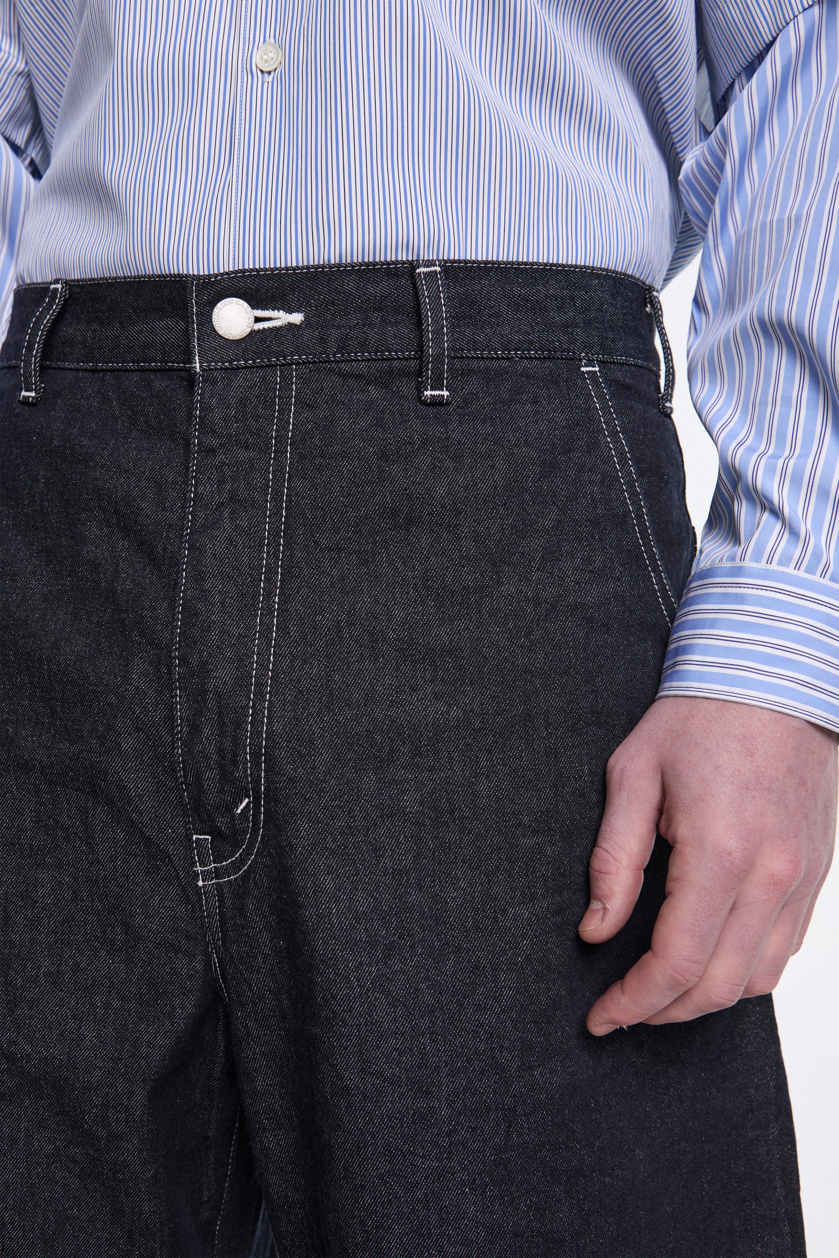 Barell Leg Denim Trouser Indigo - Image 3