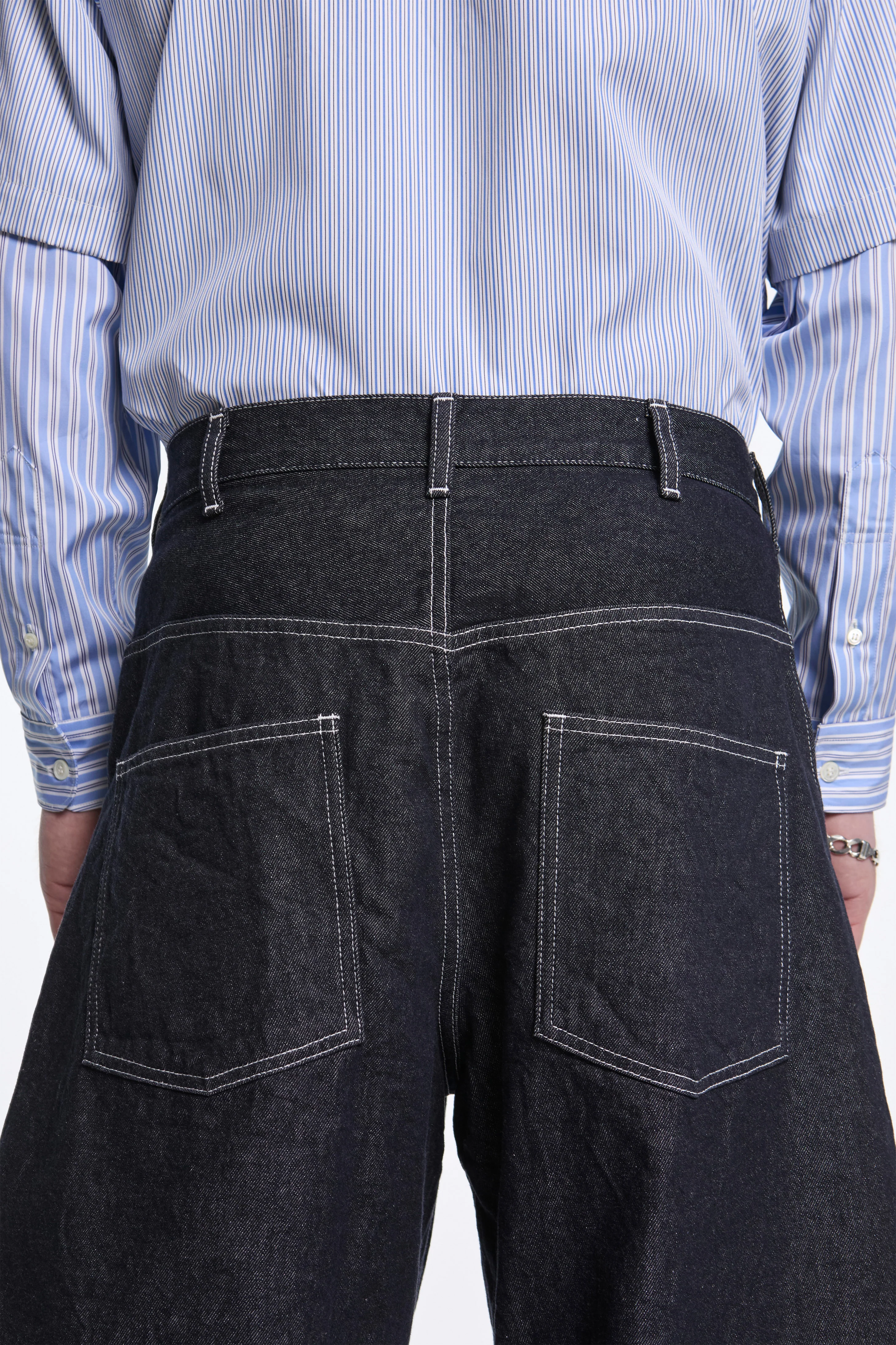 Barell Leg Denim Trouser Indigo - Image 4