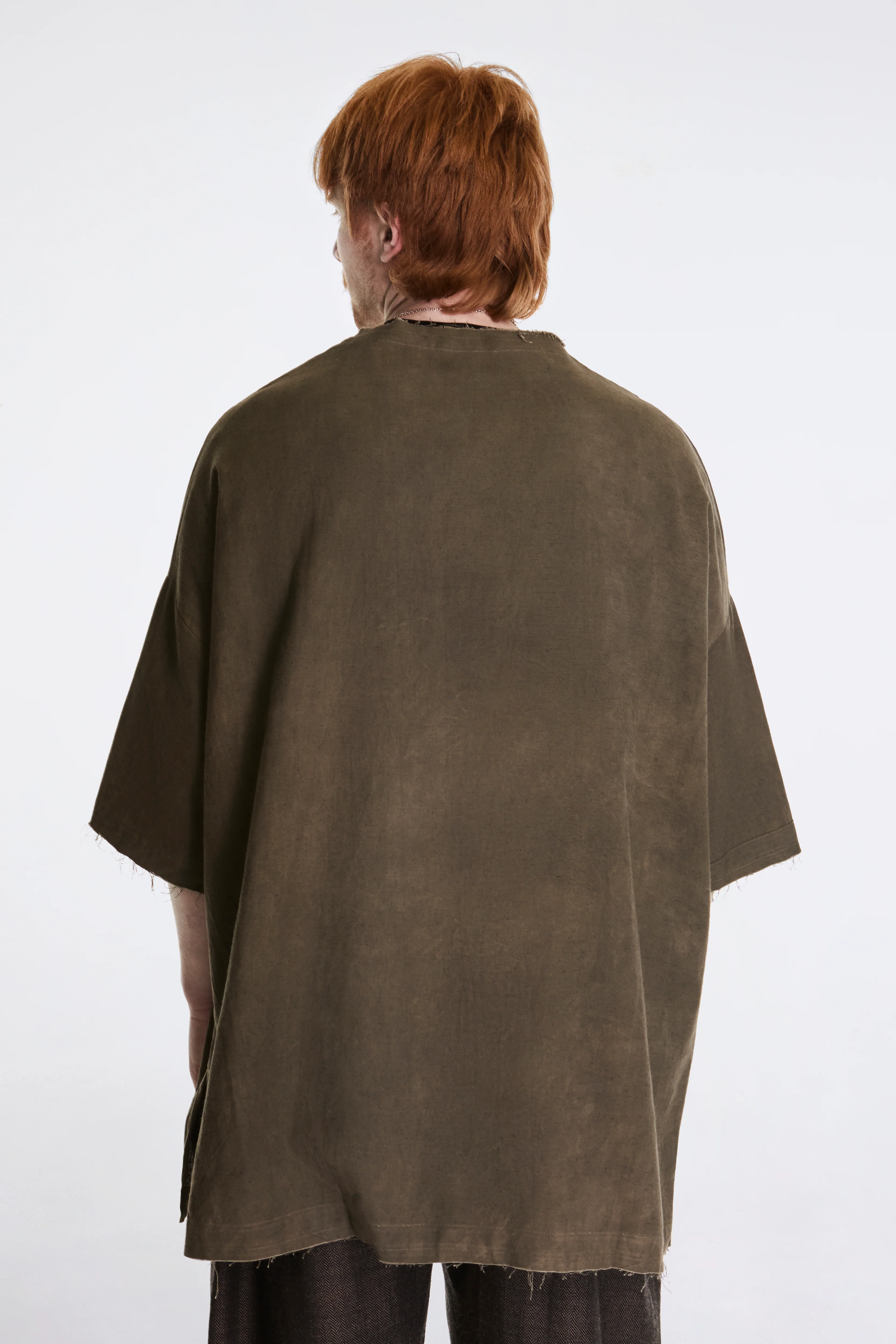 Beekeeper Shirt Handwoven Organic Cotton Dark Grey - Image 2