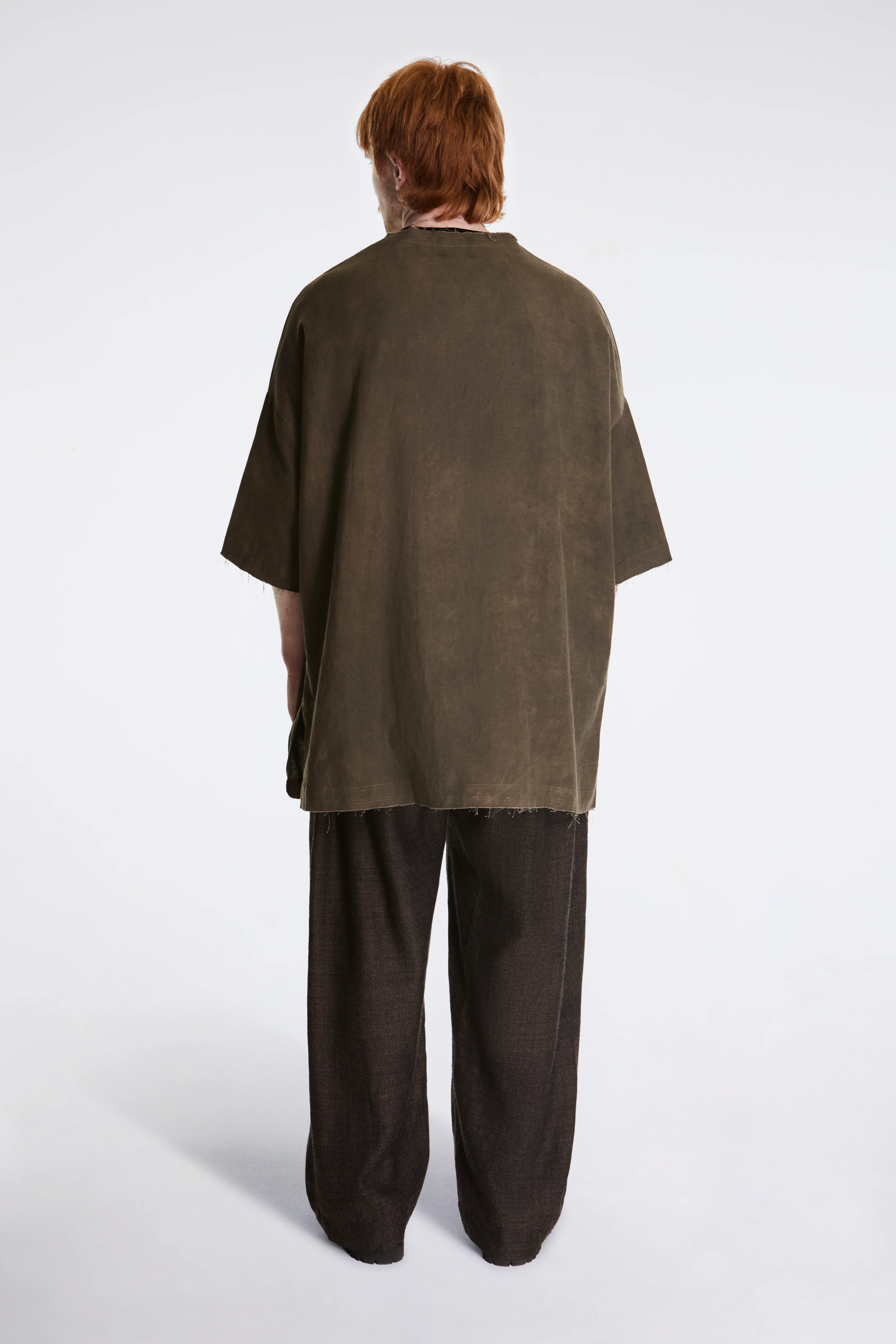 Beekeeper Shirt Handwoven Organic Cotton Dark Grey - Image 5