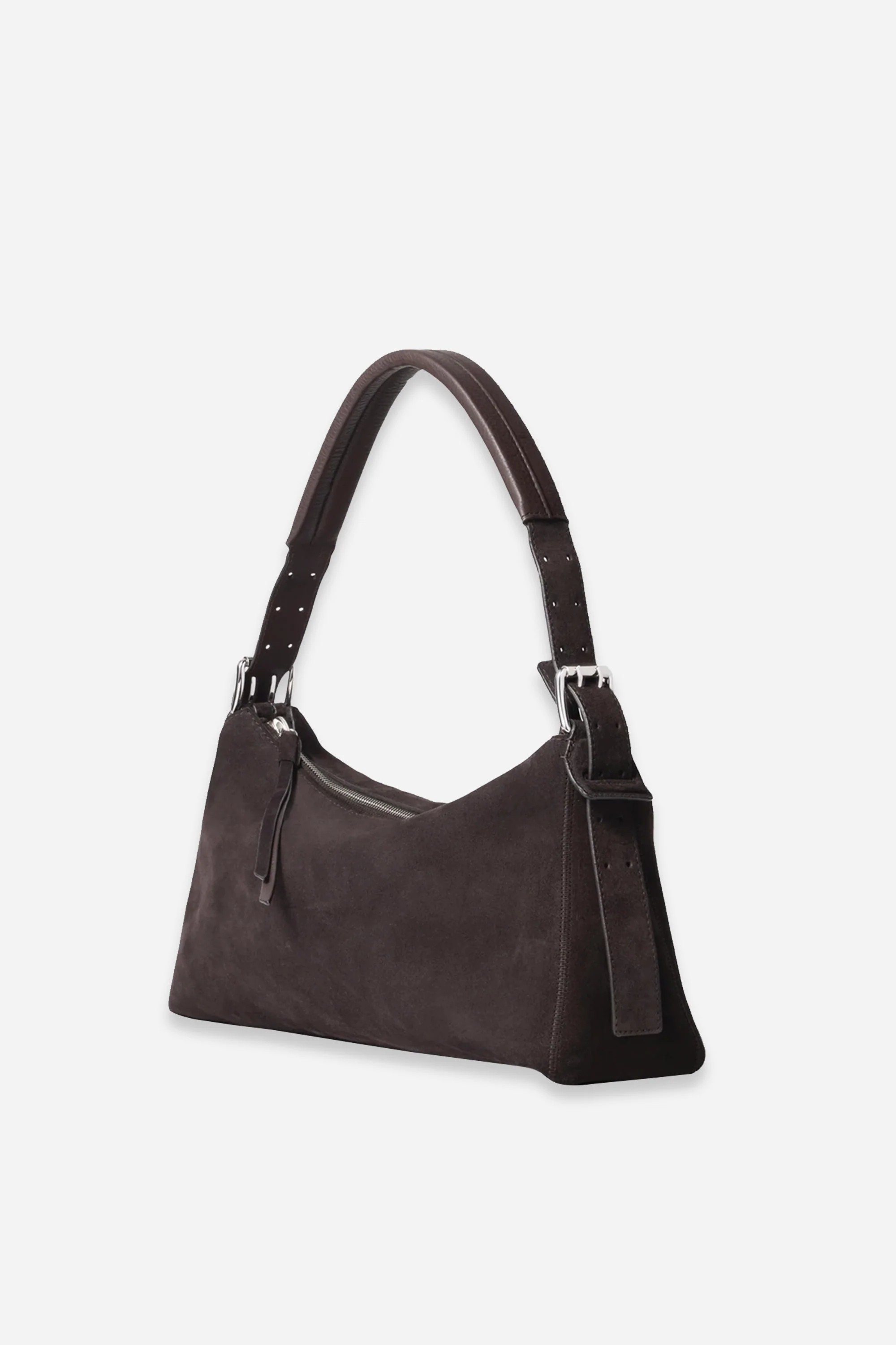 Belted Baguette Bag Ebony Brown - Image 2