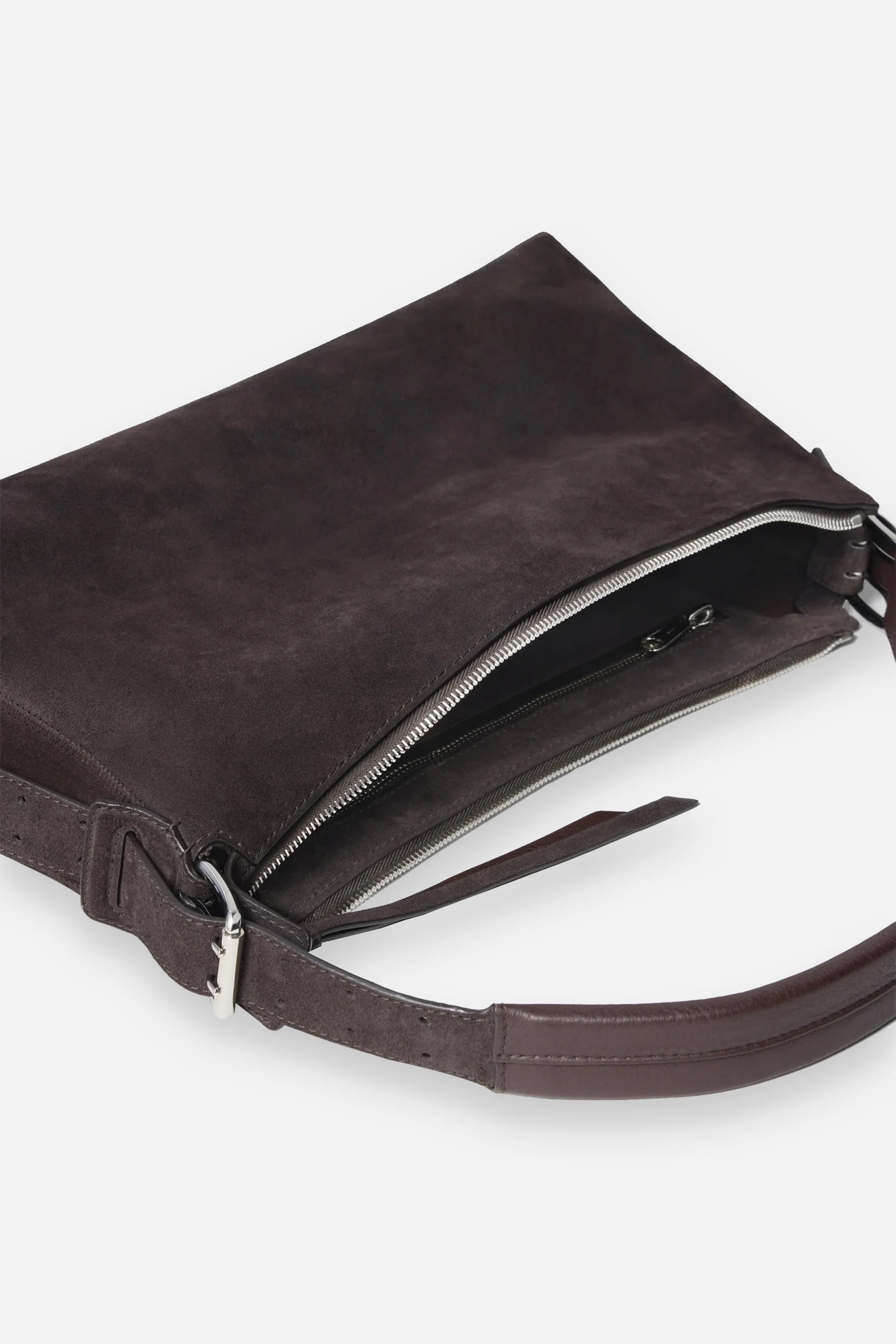 Belted Baguette Bag Ebony Brown - Image 3
