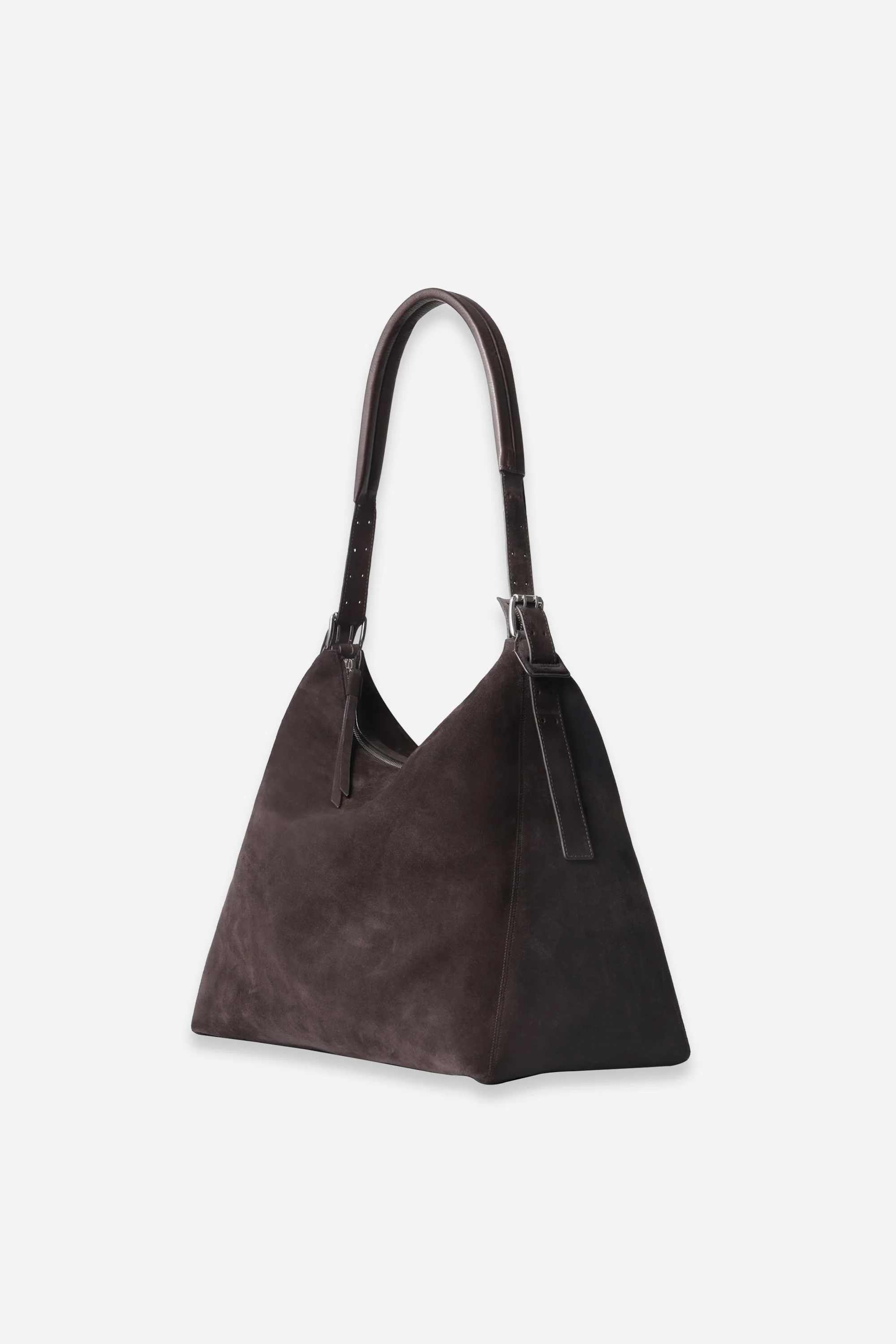 Belted Hobo Bag Ebony Brown - Image 2
