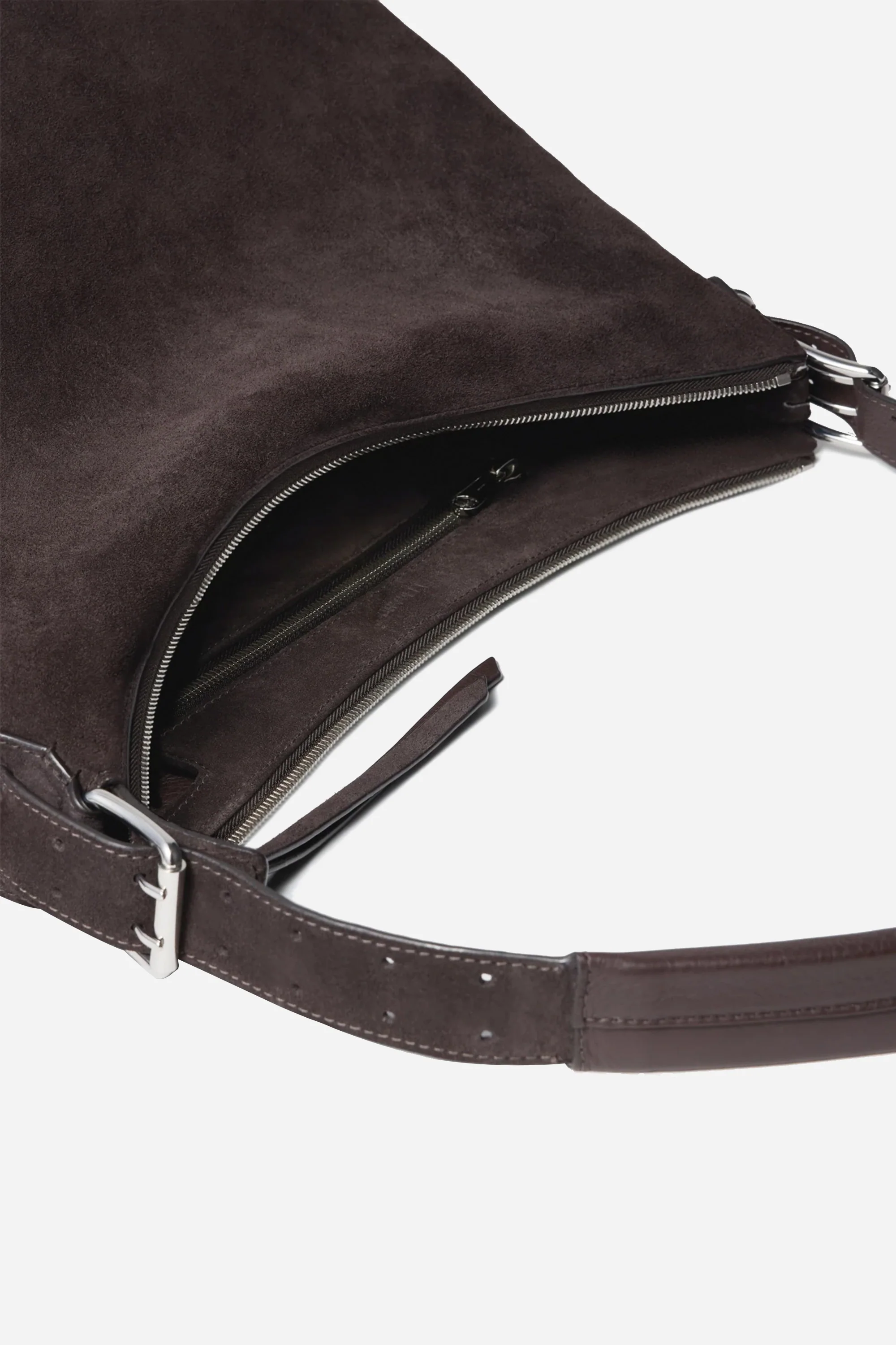 Belted Hobo Bag Ebony Brown - Image 3