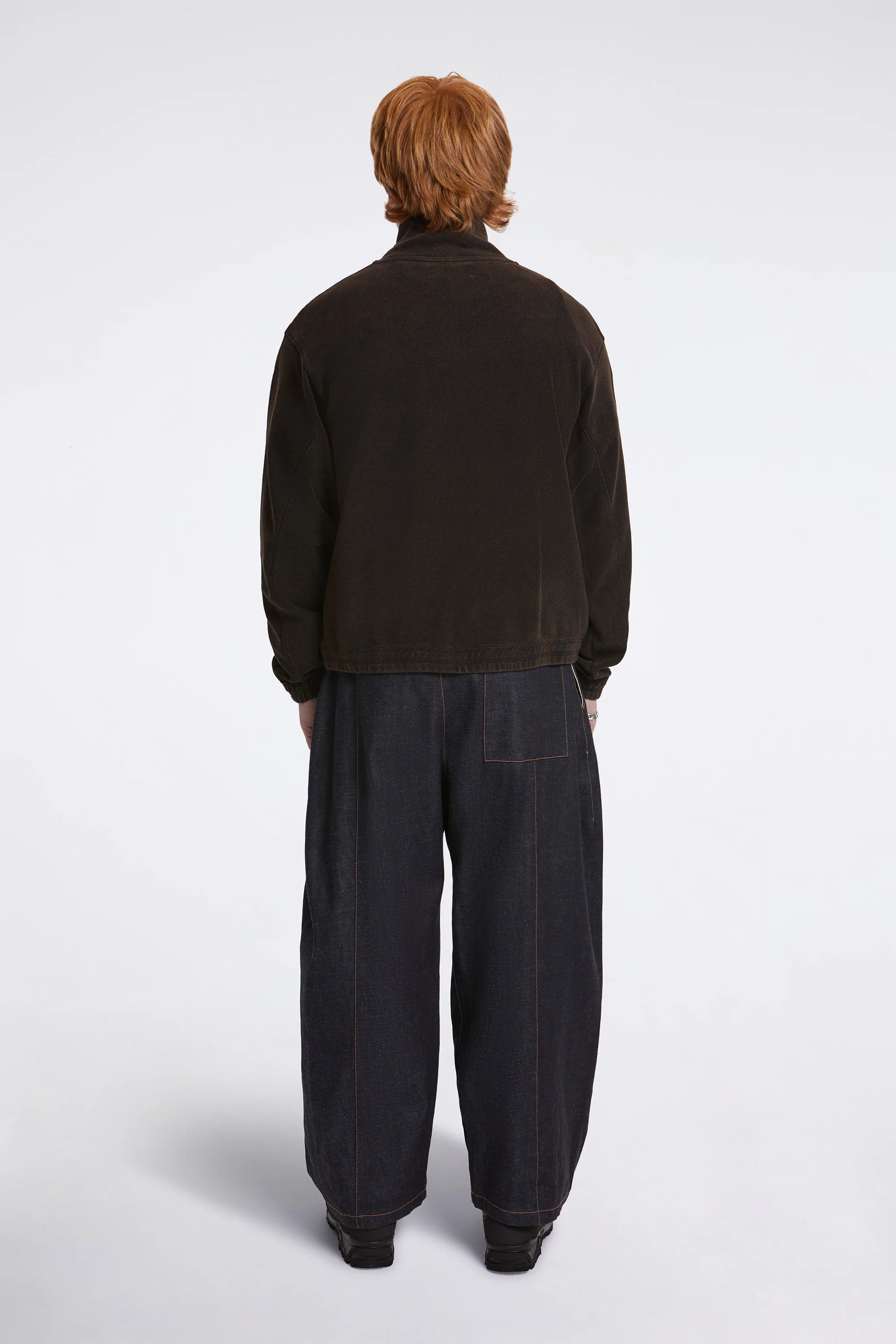 Box Pleat Trouser Raw Denim - Image 6