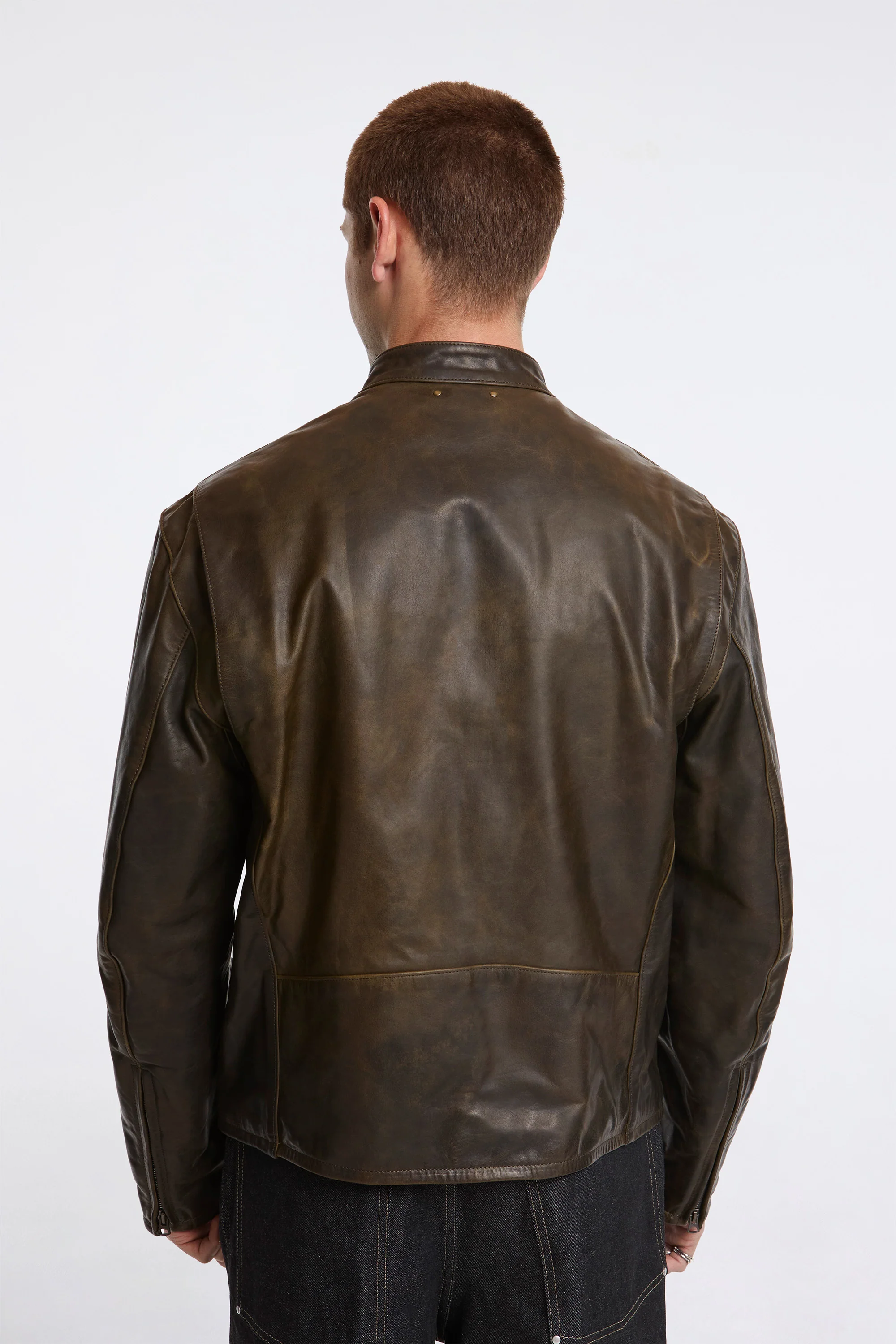 Boxy Biker Jacket Bronze - Image 2