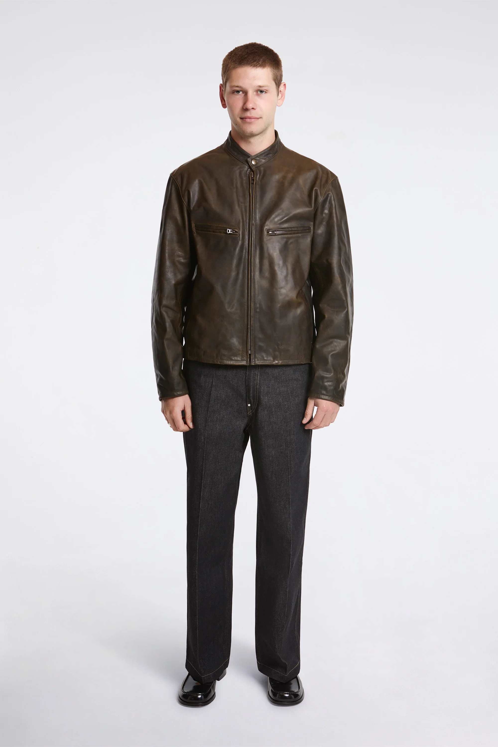 Boxy Biker Jacket Bronze - Image 7