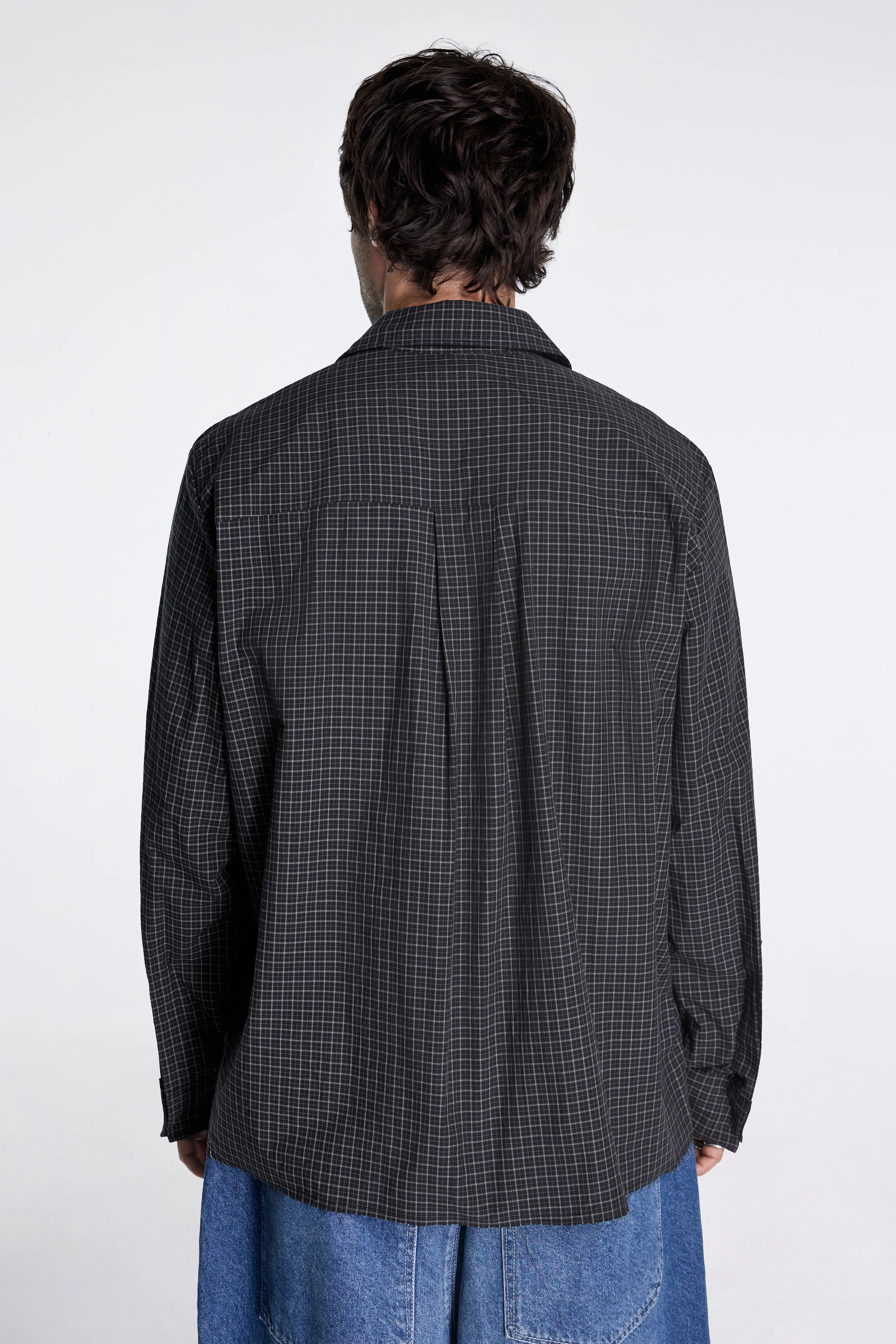 Folded Shirt Black Check - Image 2