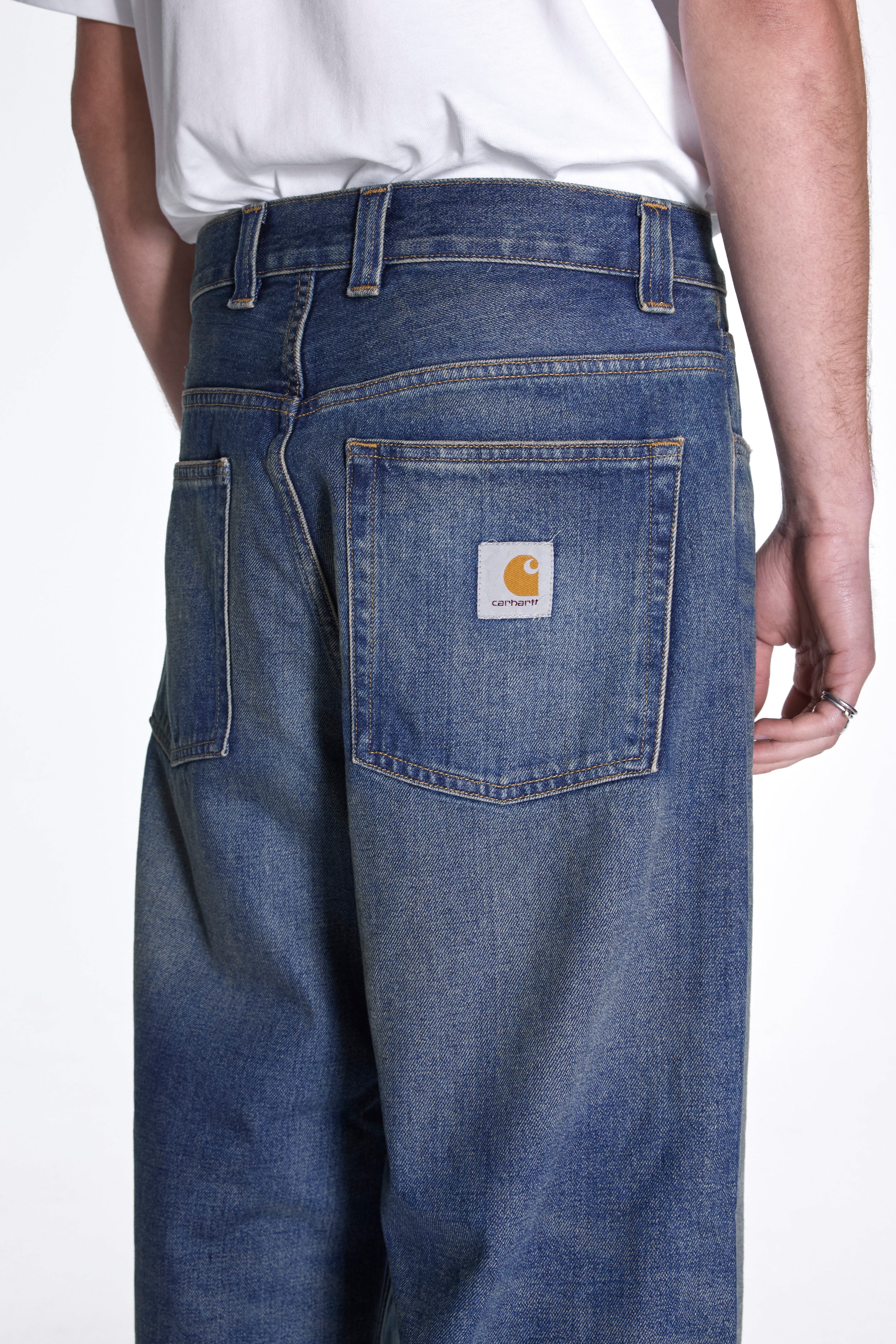 Brandon Pant Blue Worn Used Wash - Image 4