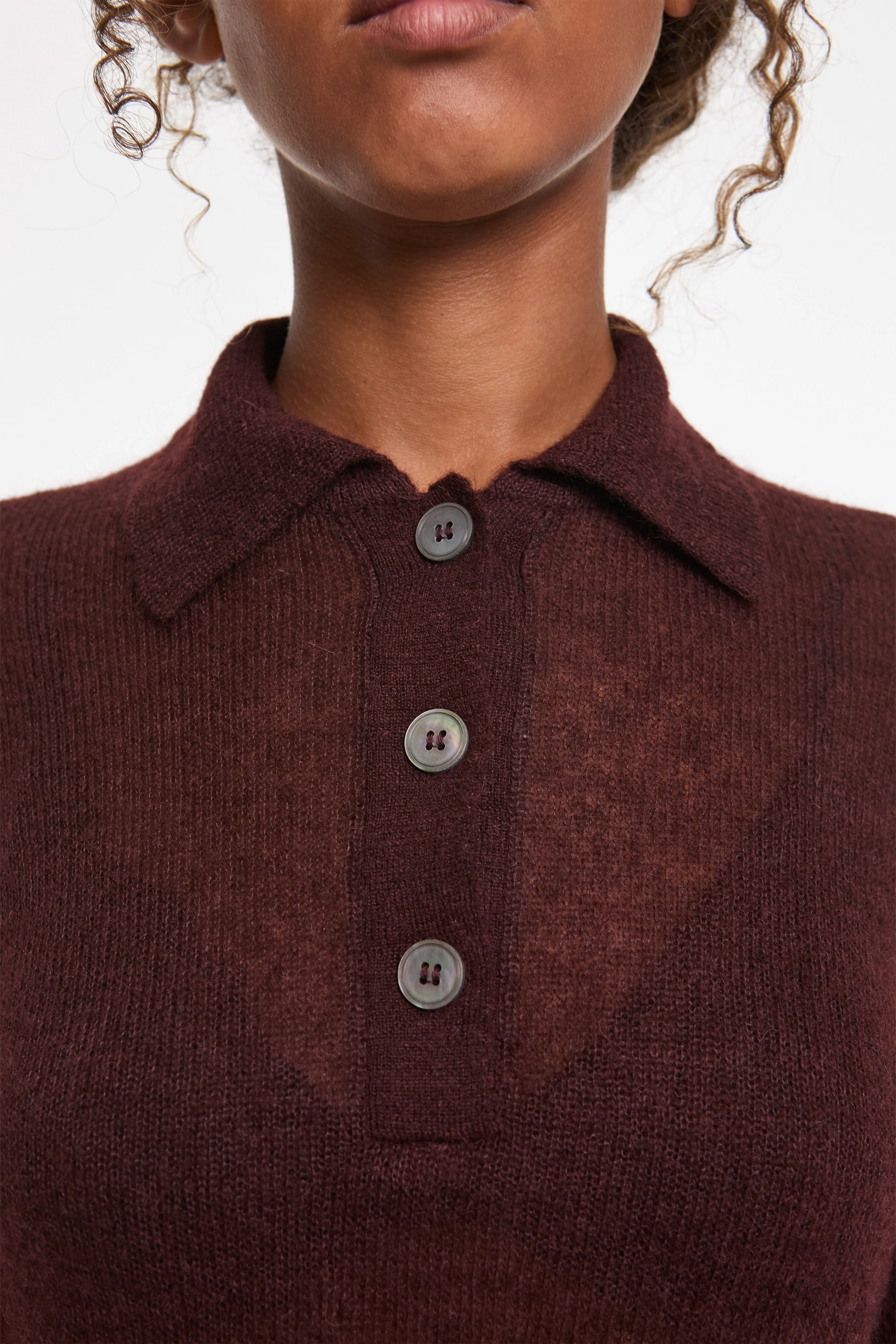 Chesapeake Mohair Polo Mulberry - Image 3