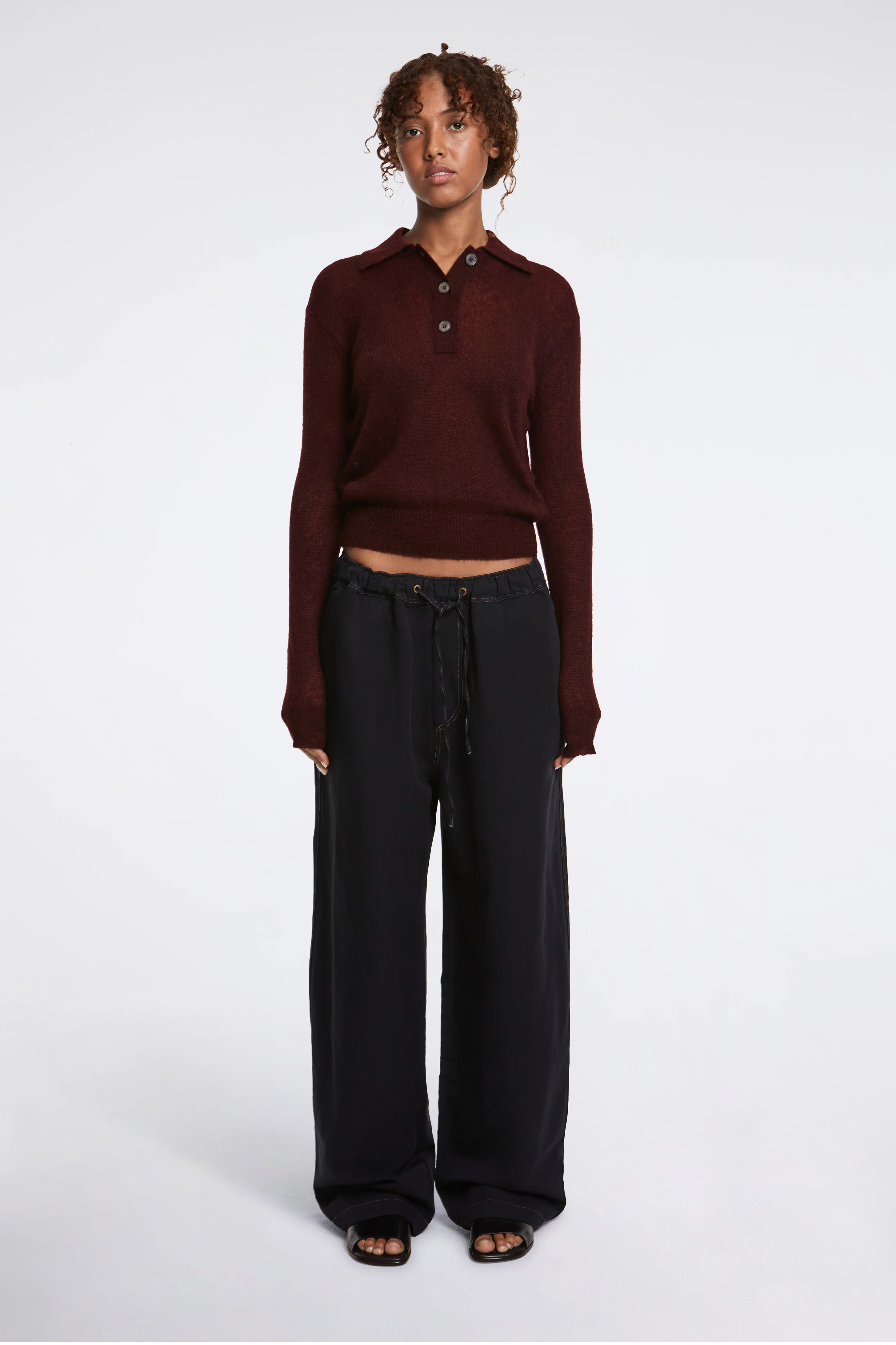 Chesapeake Mohair Polo Mulberry - Image 4