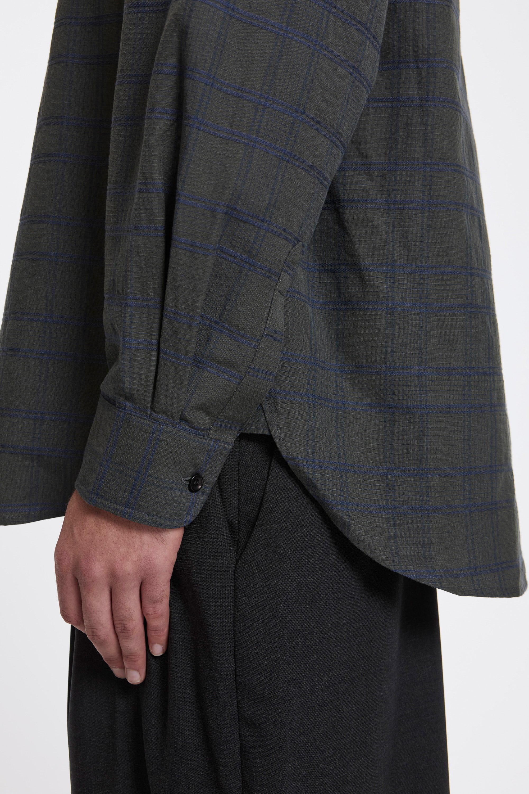 Chisholm Shirt Grey/Yellow Check - Image 4