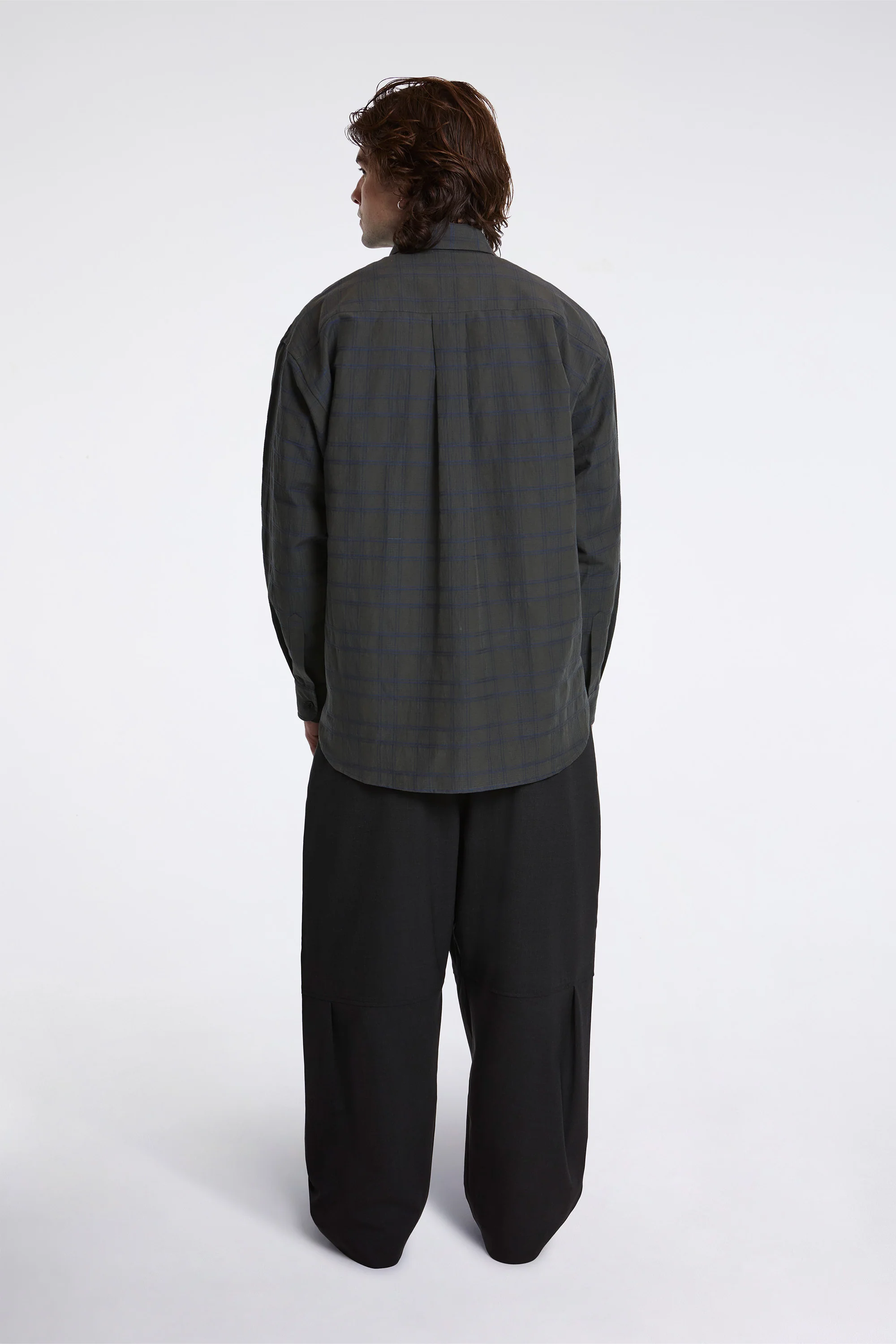 Chisholm Shirt Grey/Yellow Check - Image 6