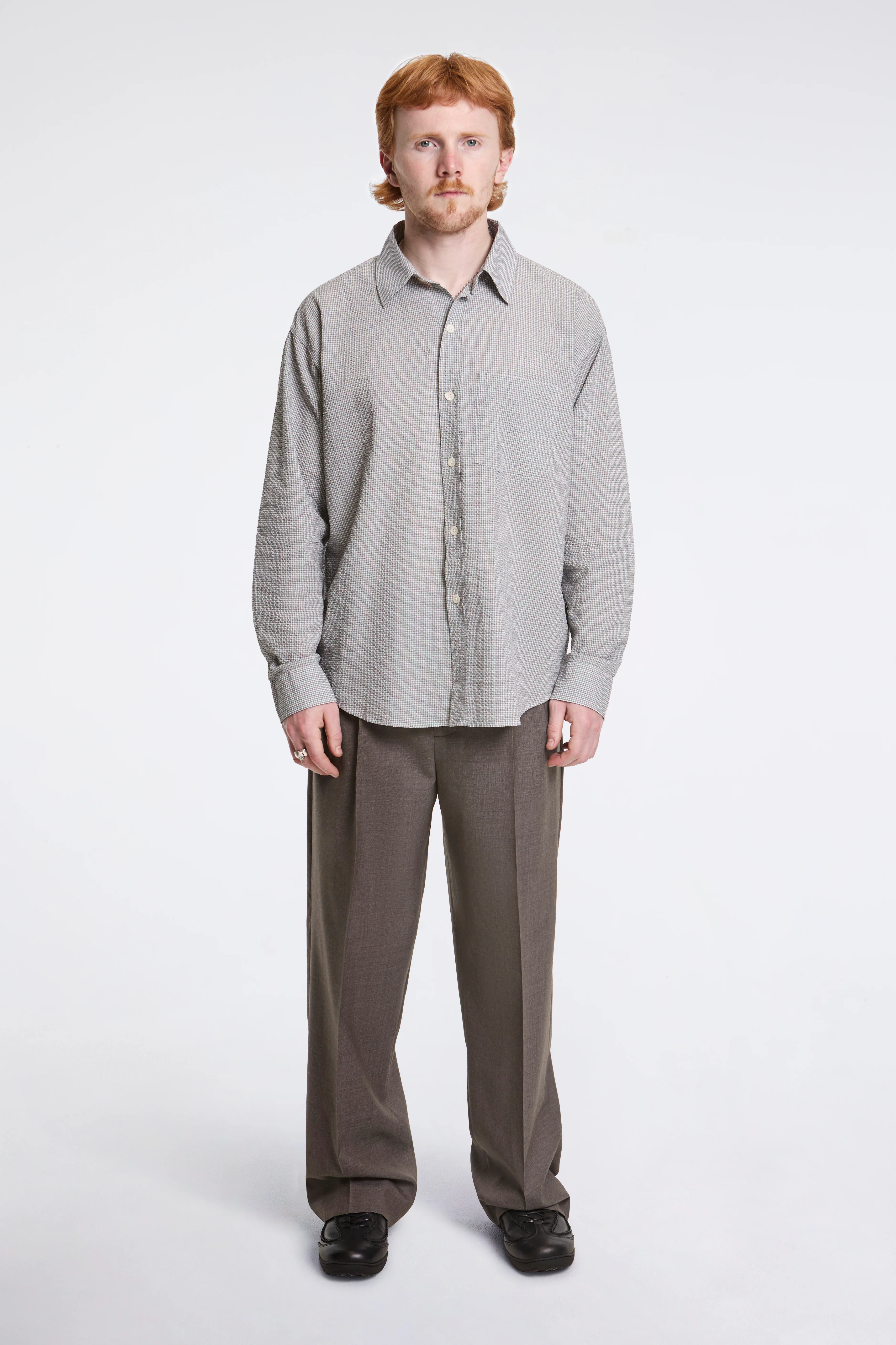 Classic Trousers Light Taupe Wool