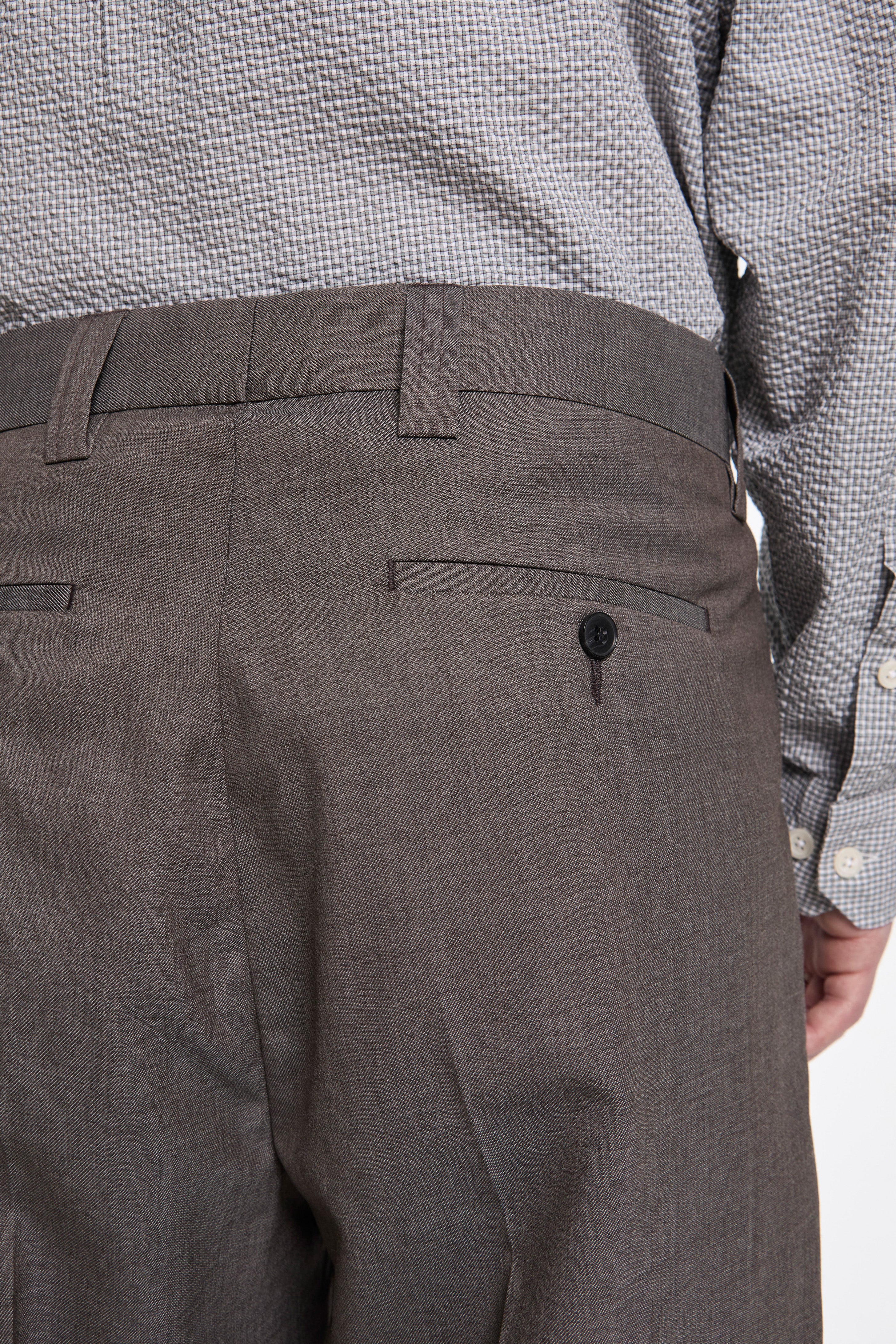 Classic Trousers Light Taupe Wool - Image 5
