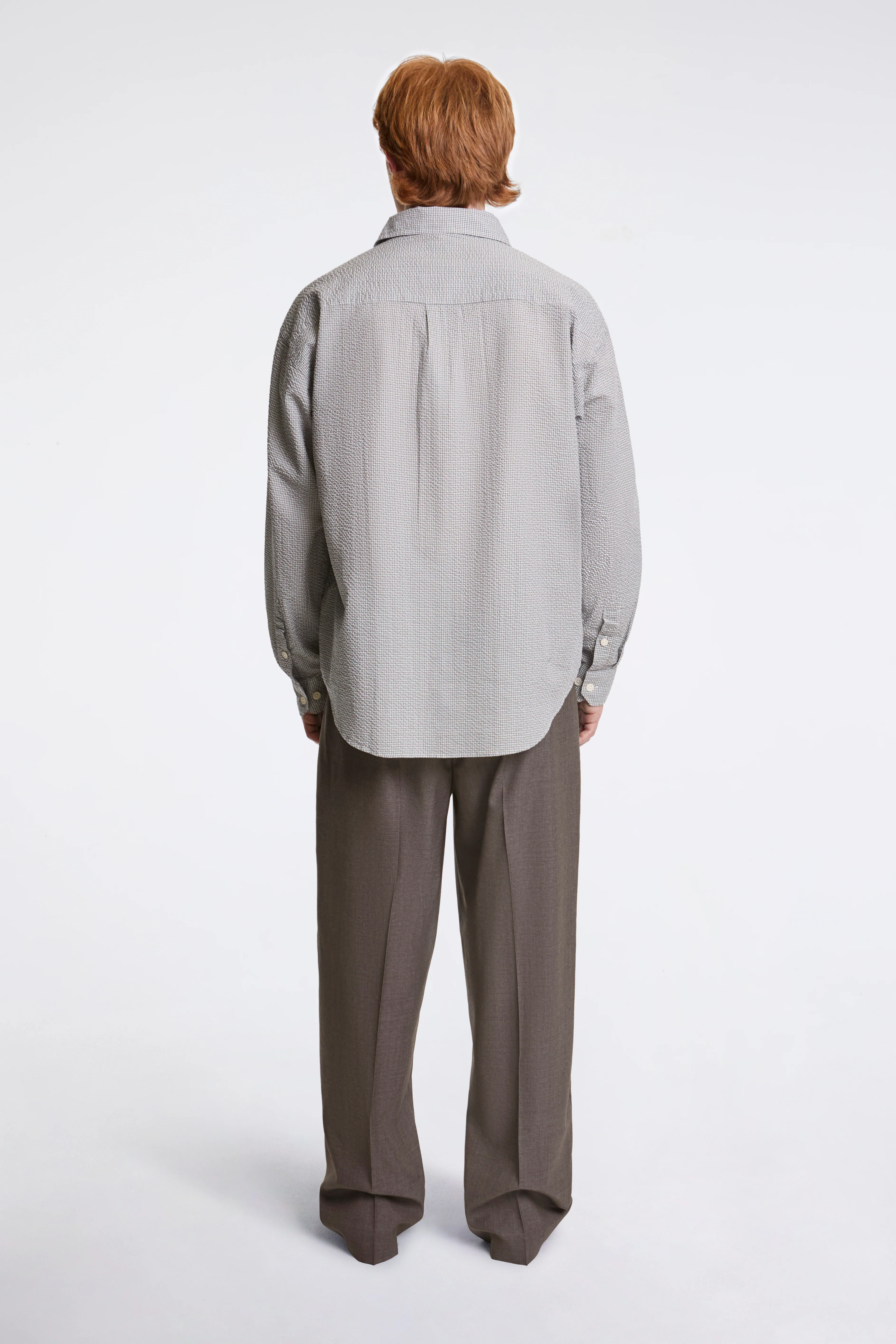 Classic Trousers Light Taupe Wool - Image 6