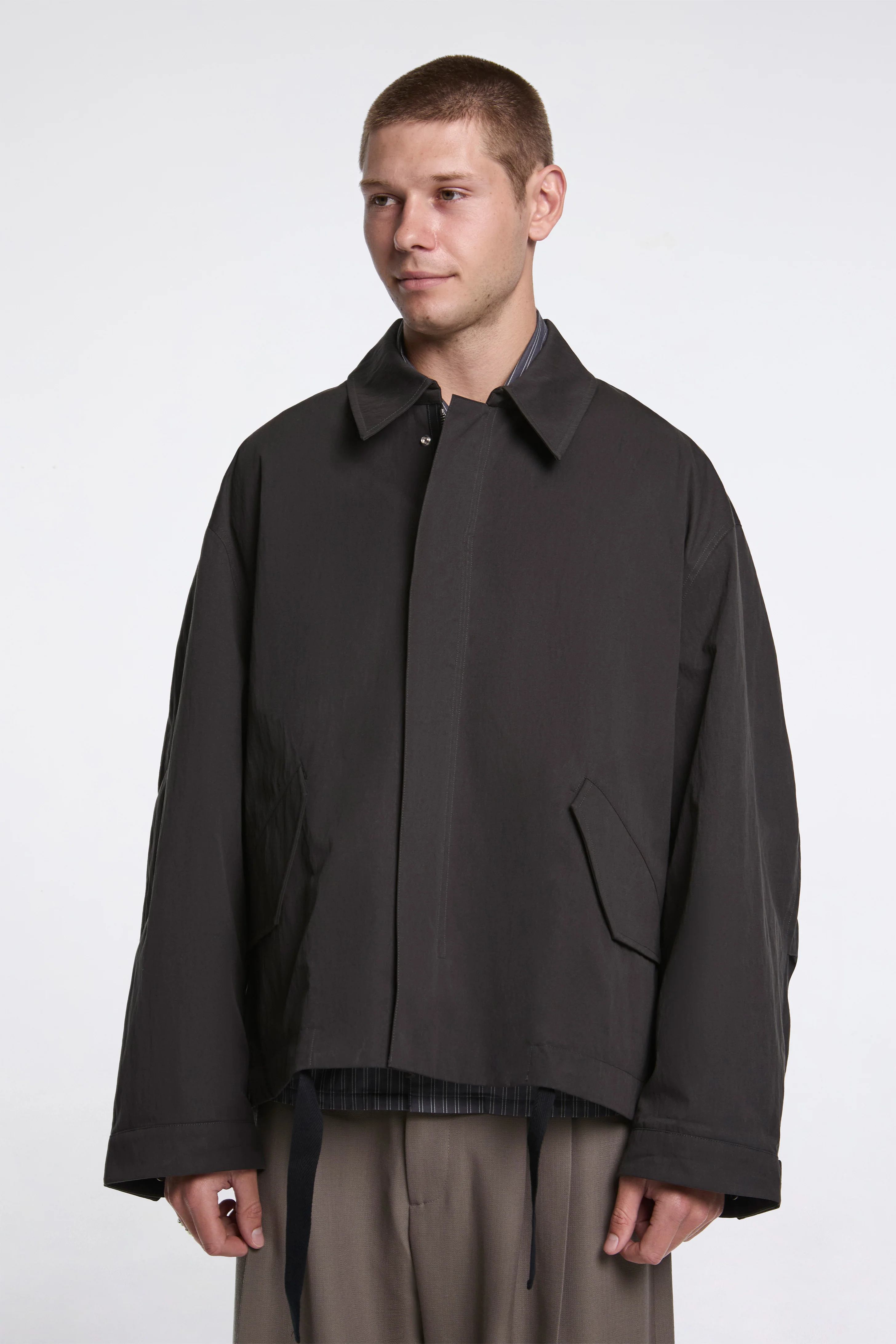 Comba Washed Weather Cloth Jacket Coal