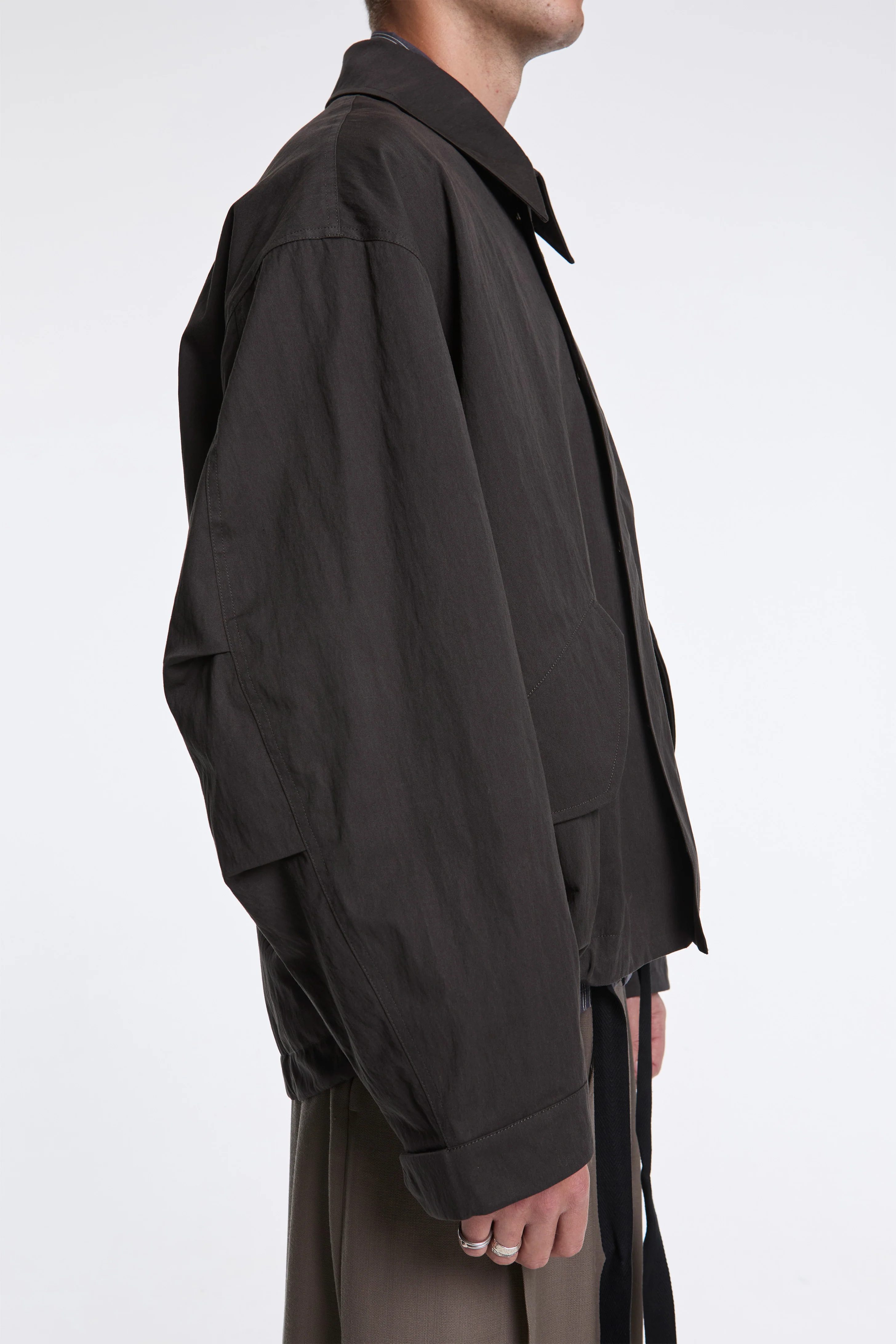Comba Washed Weather Cloth Jacket Coal - Image 3