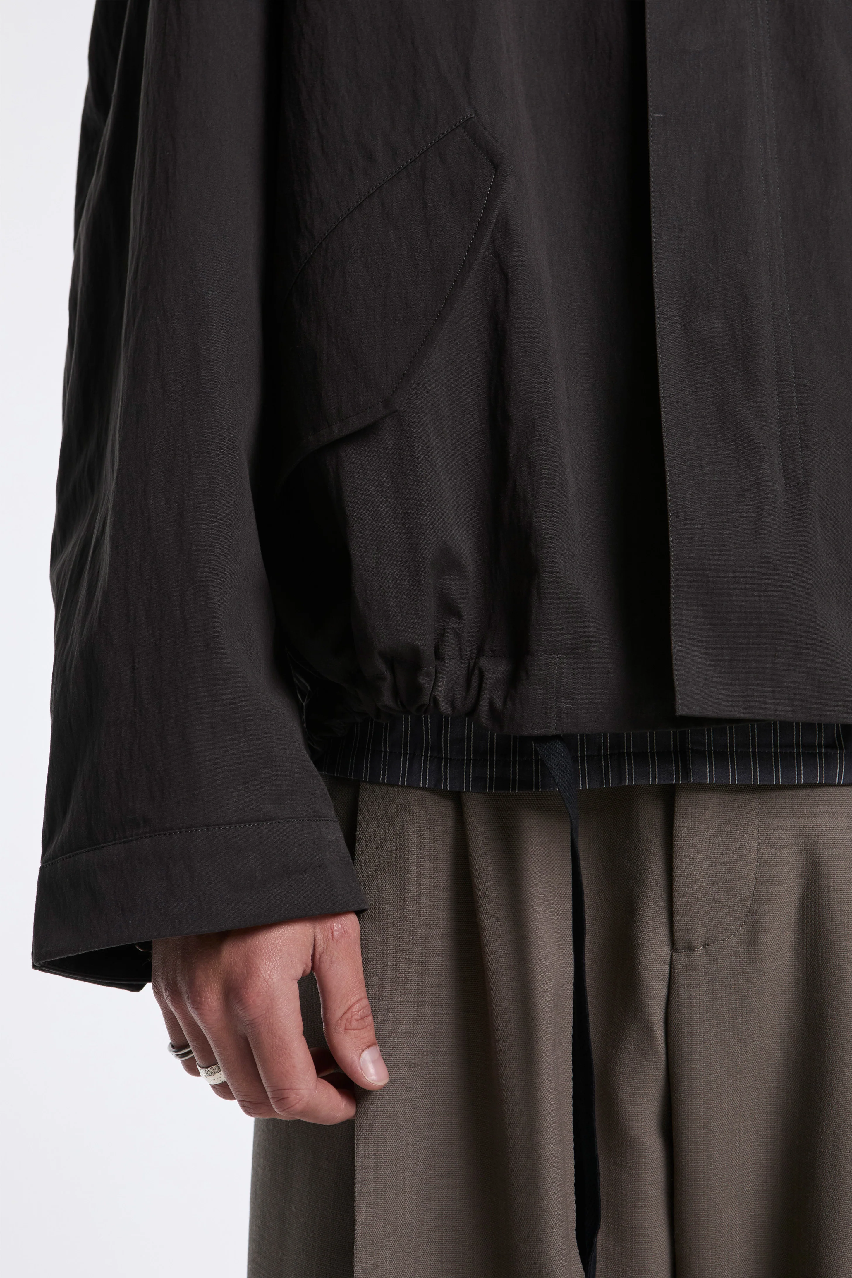 Comba Washed Weather Cloth Jacket Coal - Image 4