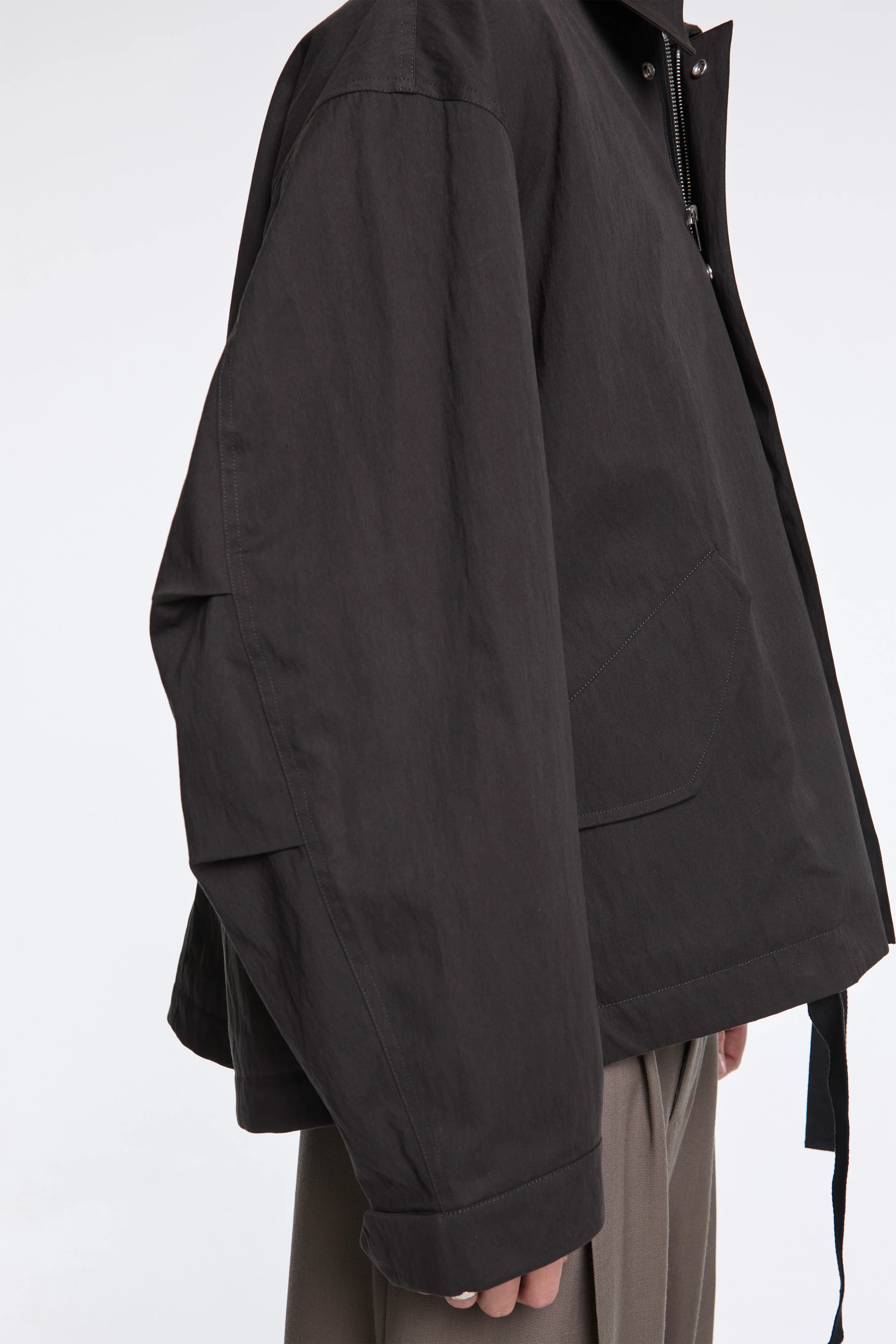 Comba Washed Weather Cloth Jacket Coal - Image 5