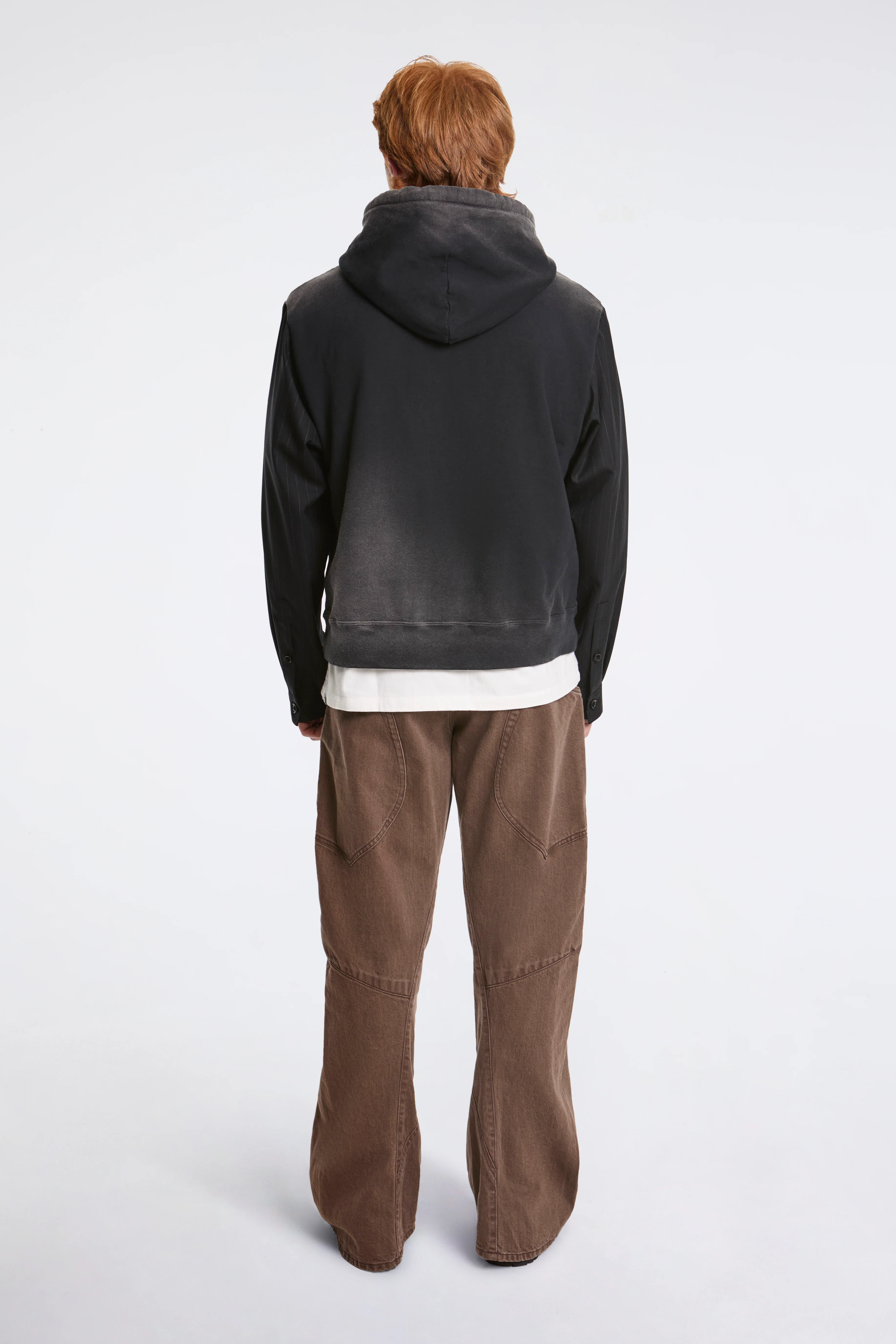 Combination Zip Hoodie Black - Image 8