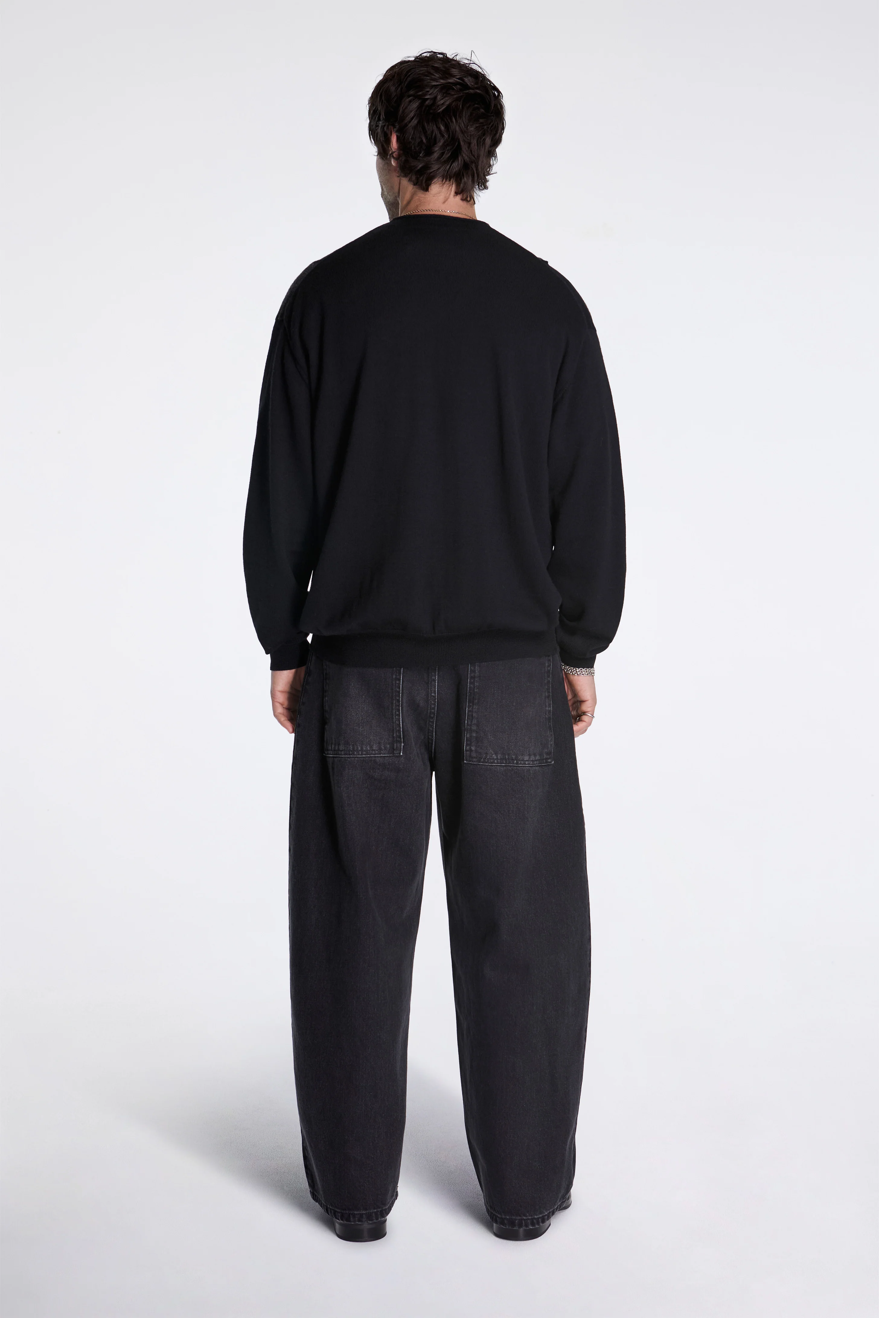 Patchwork Cardigan Black - Image 5