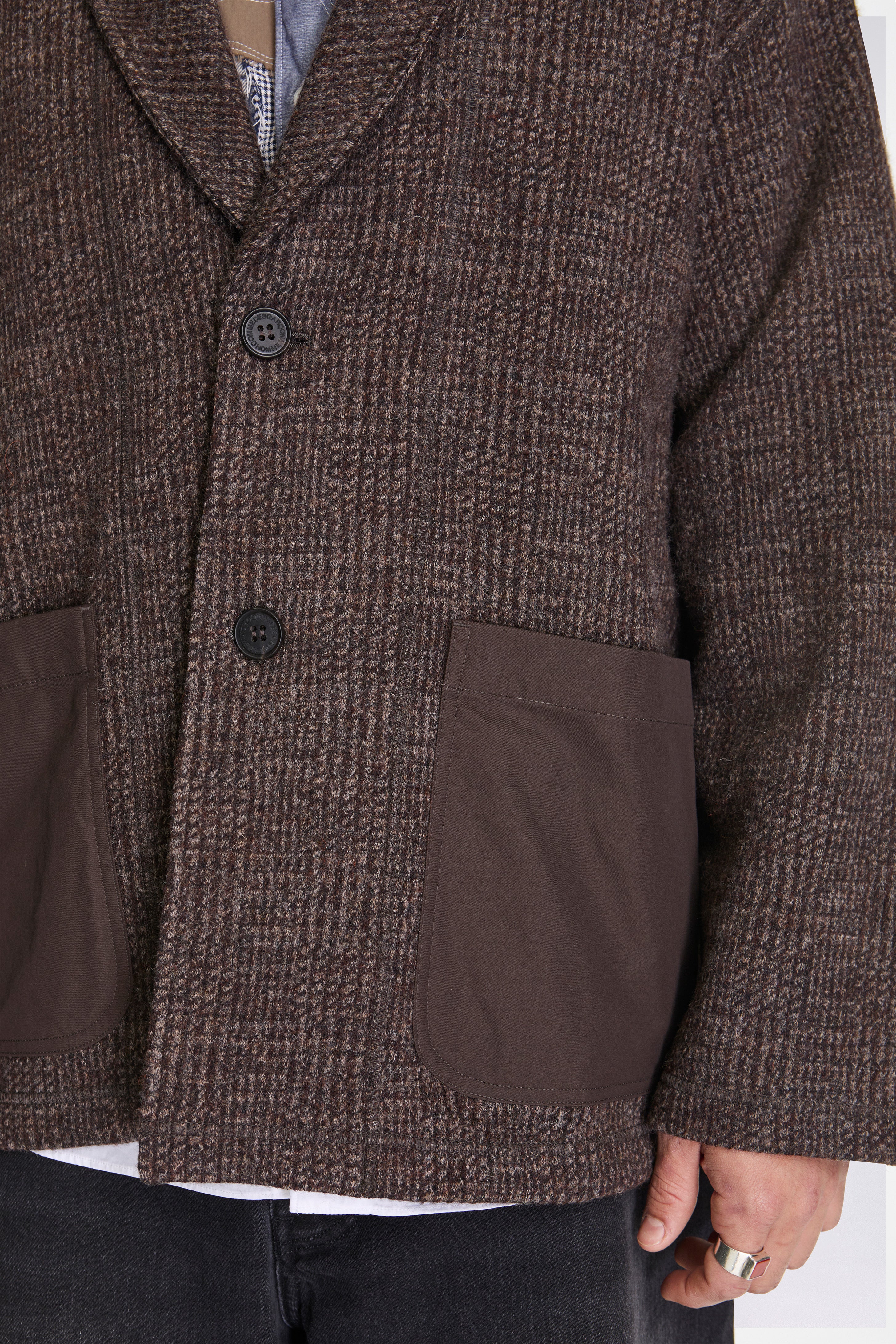 Shetland Mottled Glen Check Coat - Image 3