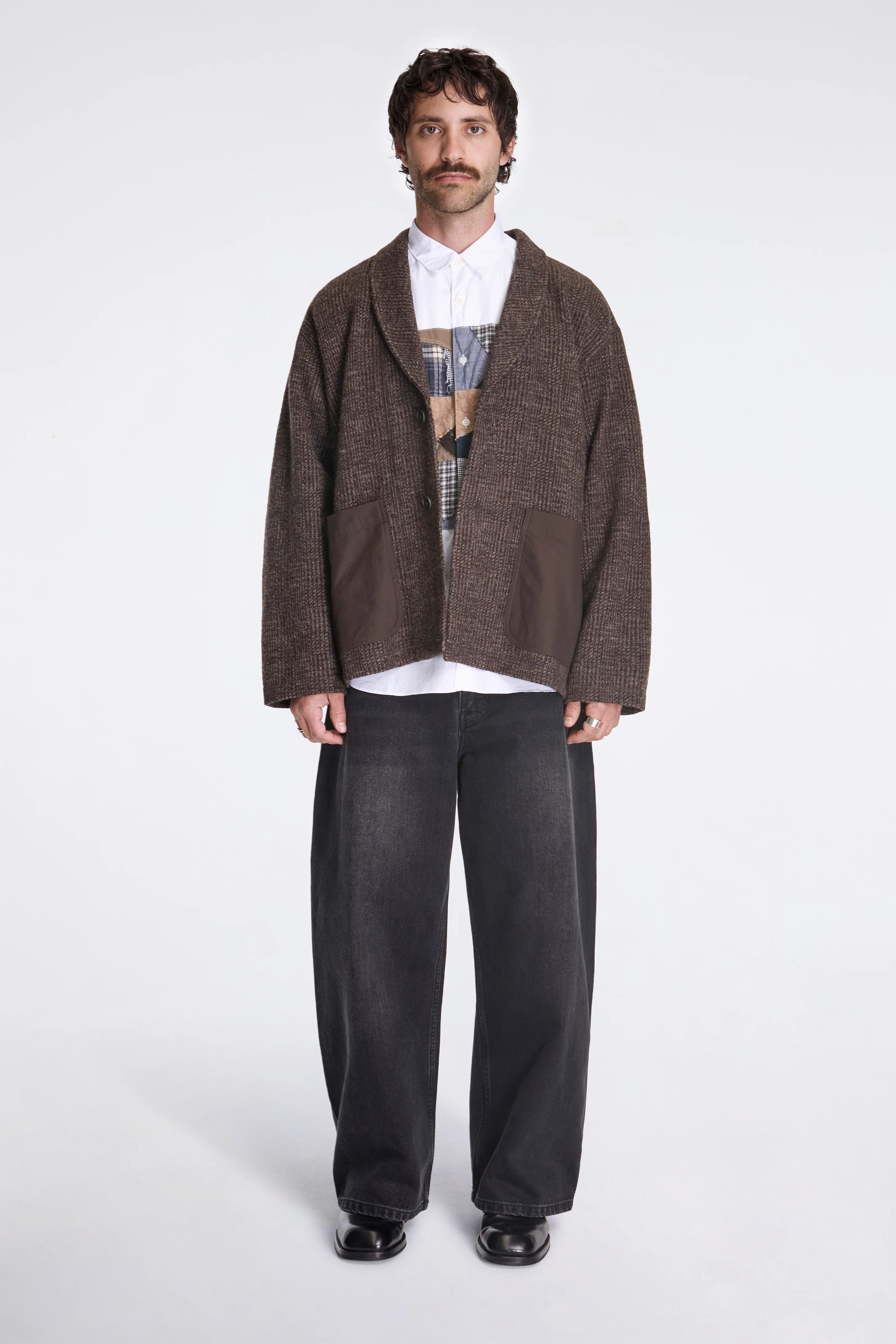 Shetland Mottled Glen Check Coat - Image 4
