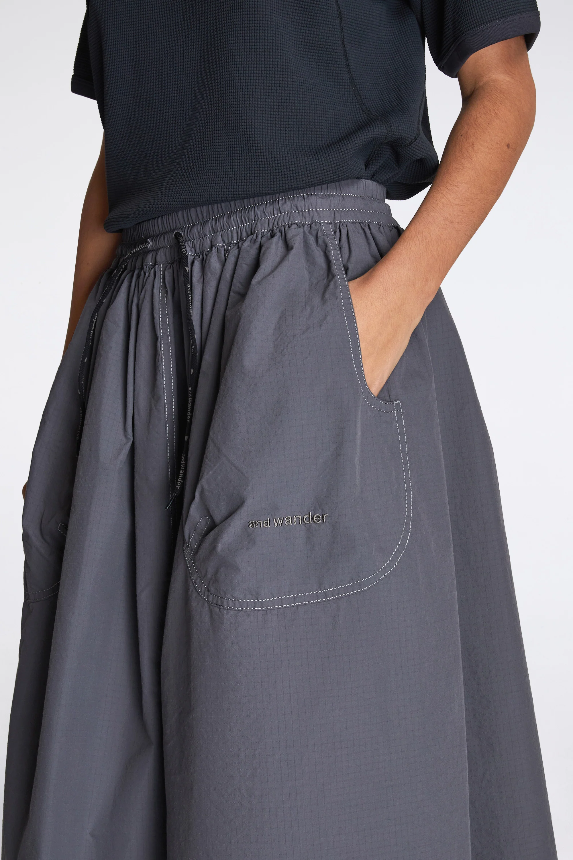 Cordura Rip Skirt Gray - Image 3