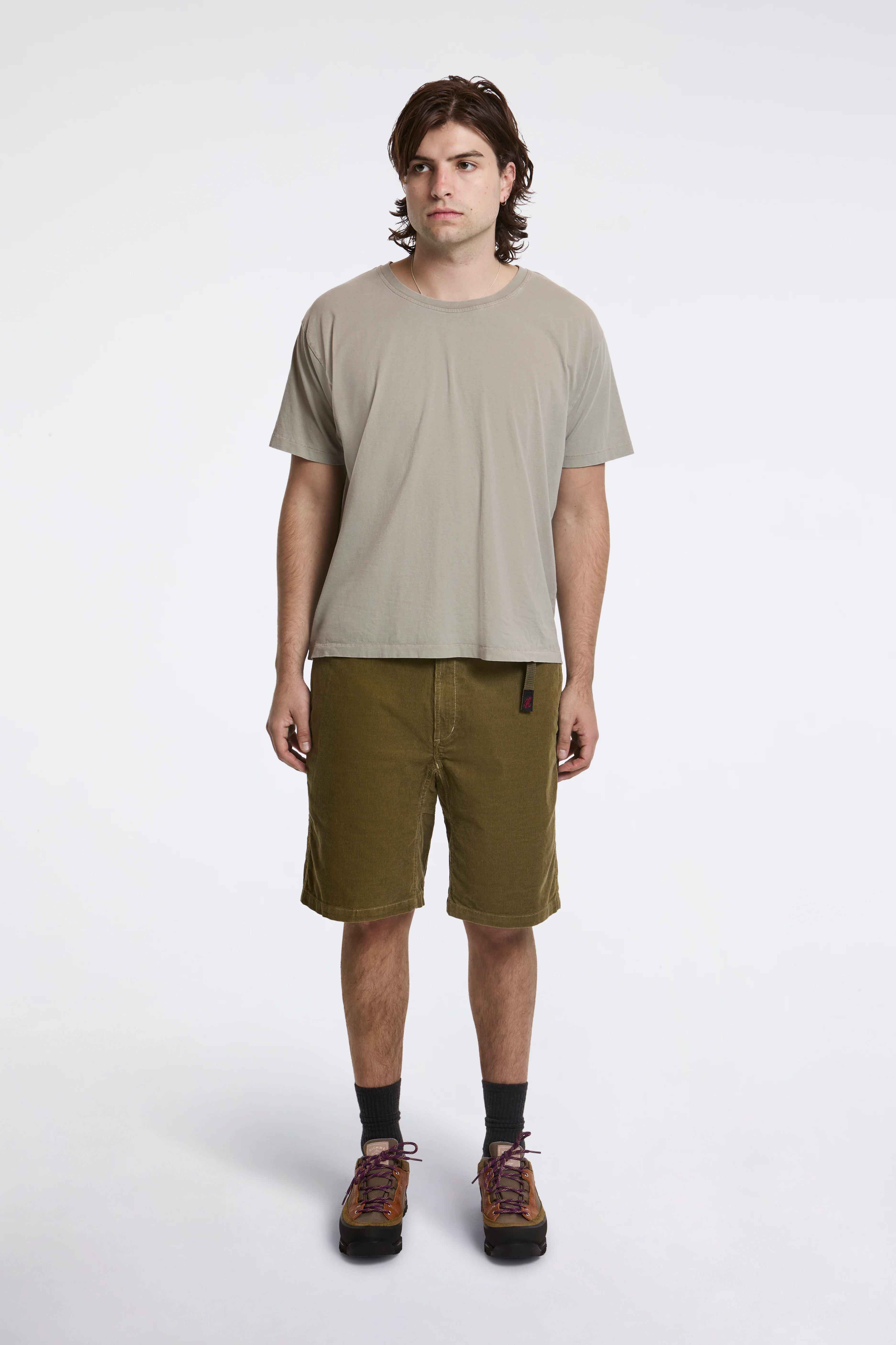 Corduroy G-Short Olive - Image 3