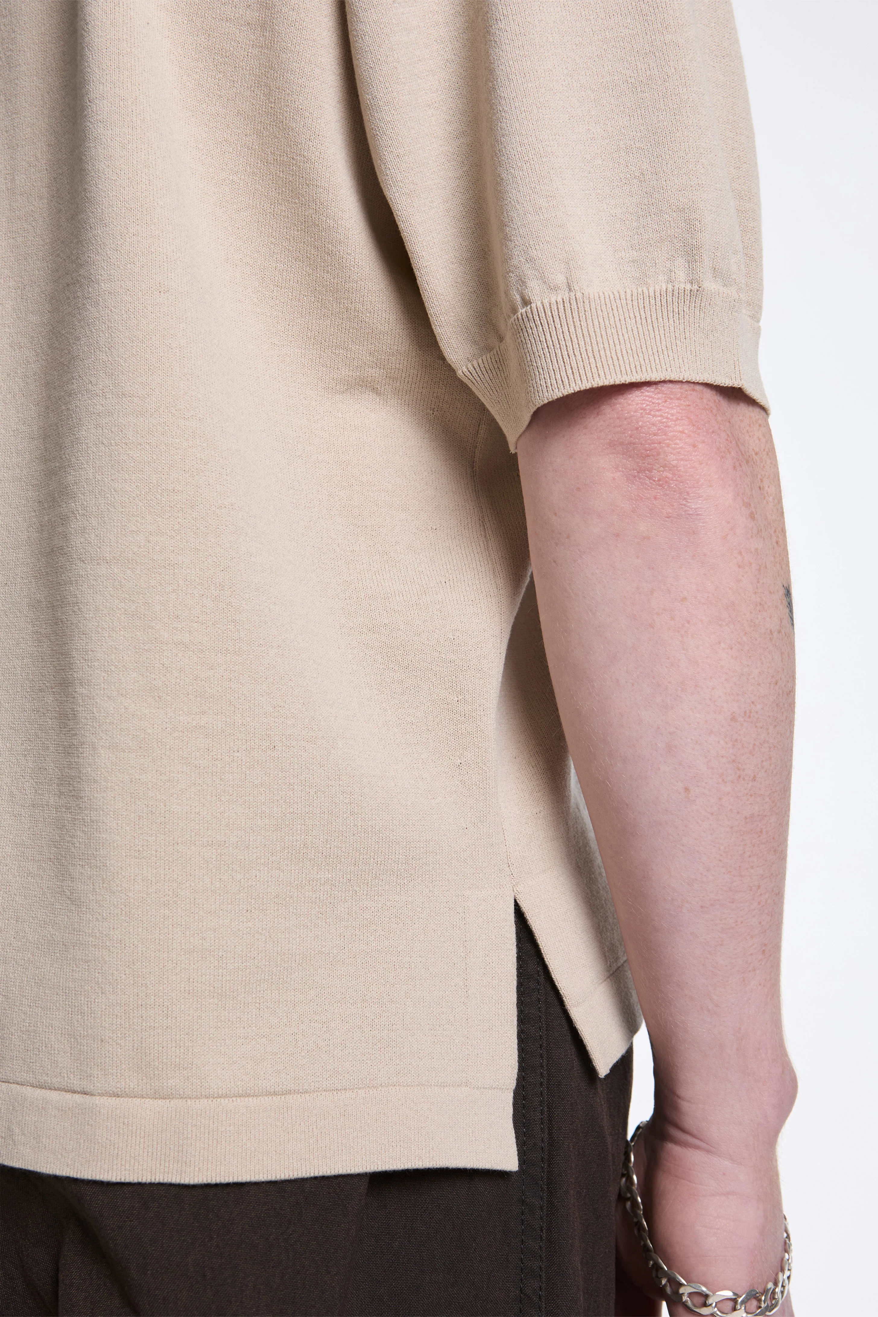 Cotton Wool Polo Beige - Image 4