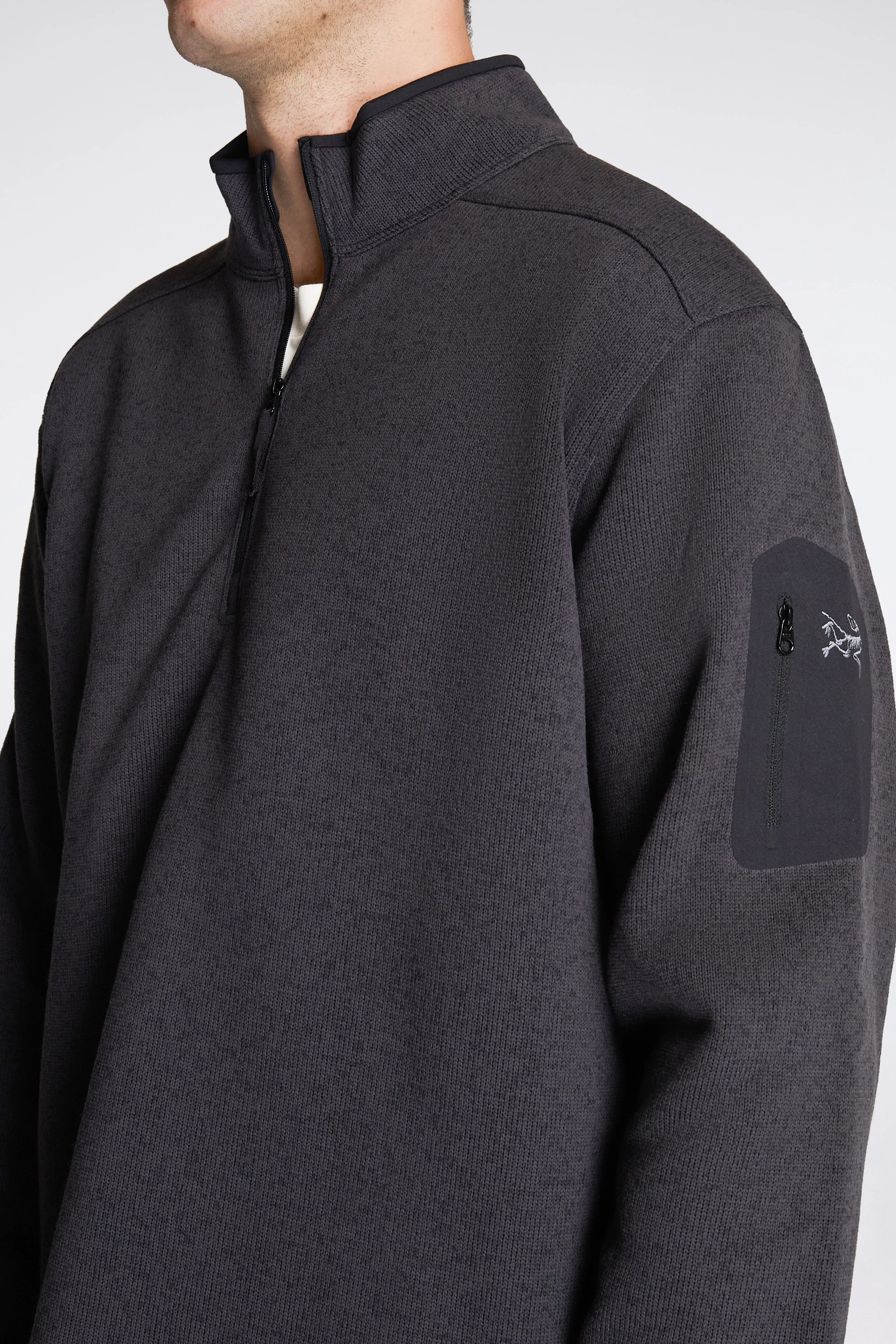 Covert 1/2 Zip M Black Heather II - Image 3