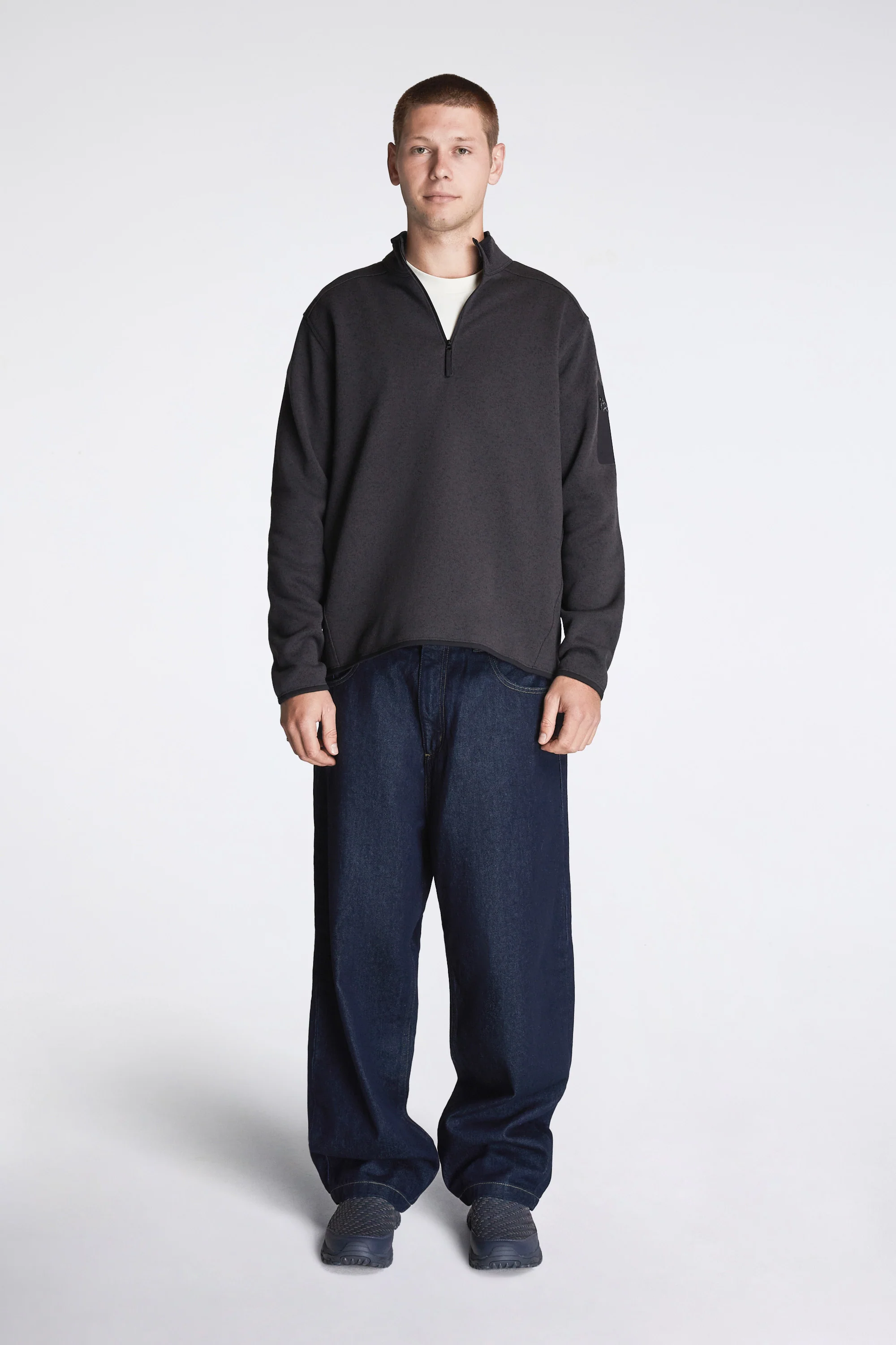 Covert 1/2 Zip M Black Heather II - Image 5