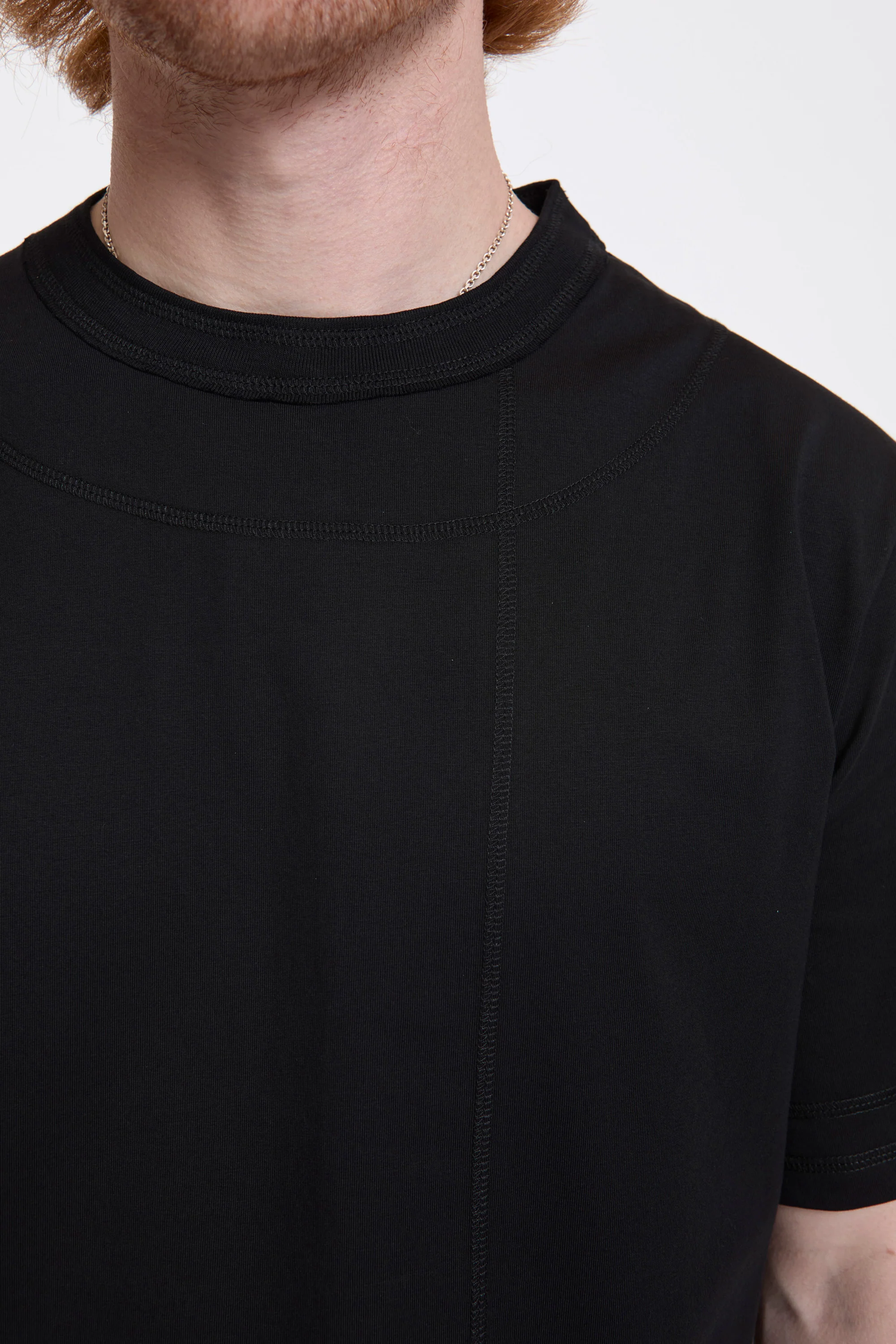 Cross Stitch T-Shirt Black - Image 3