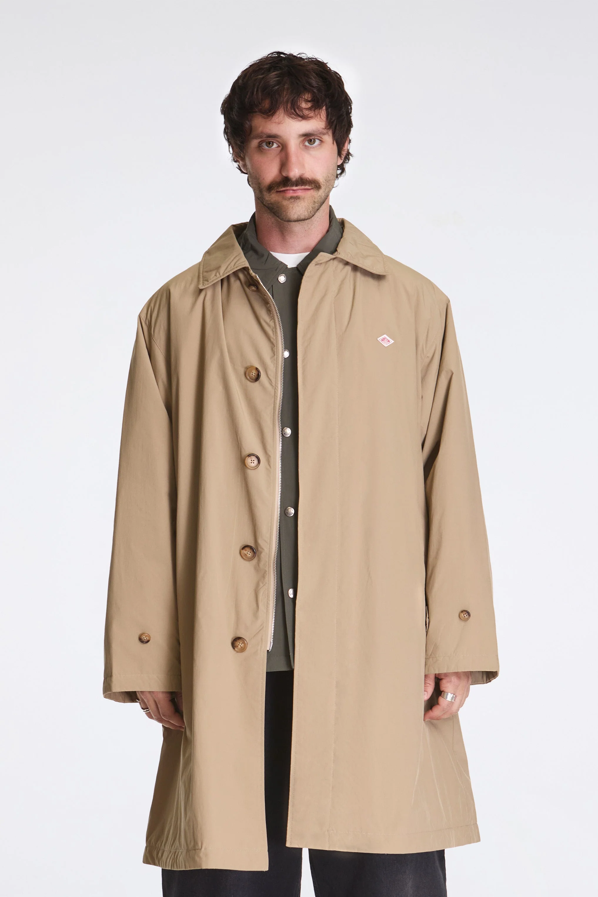 Collar Coat Beige - Image 3