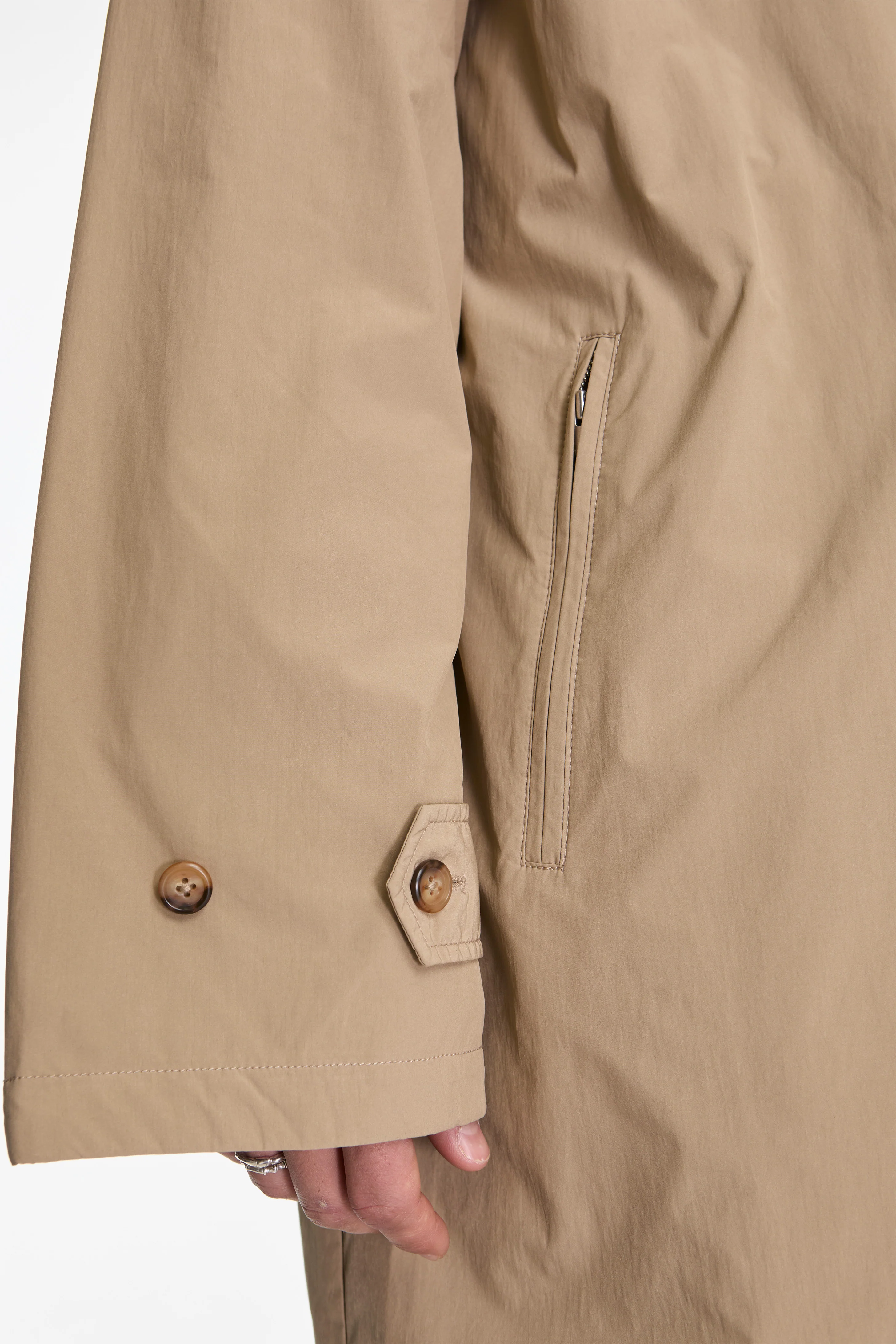 Collar Coat Beige - Image 5