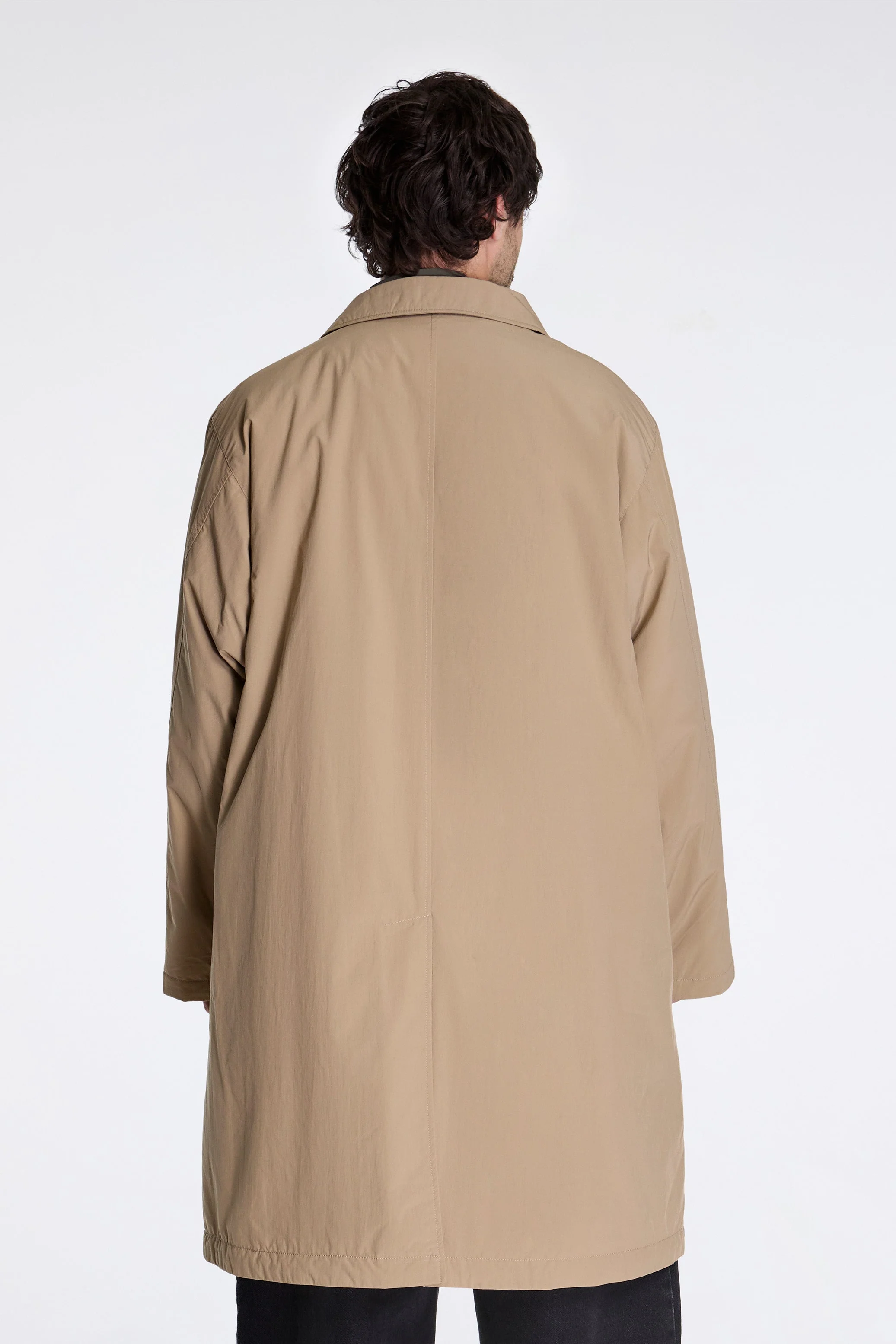Collar Coat Beige - Image 6