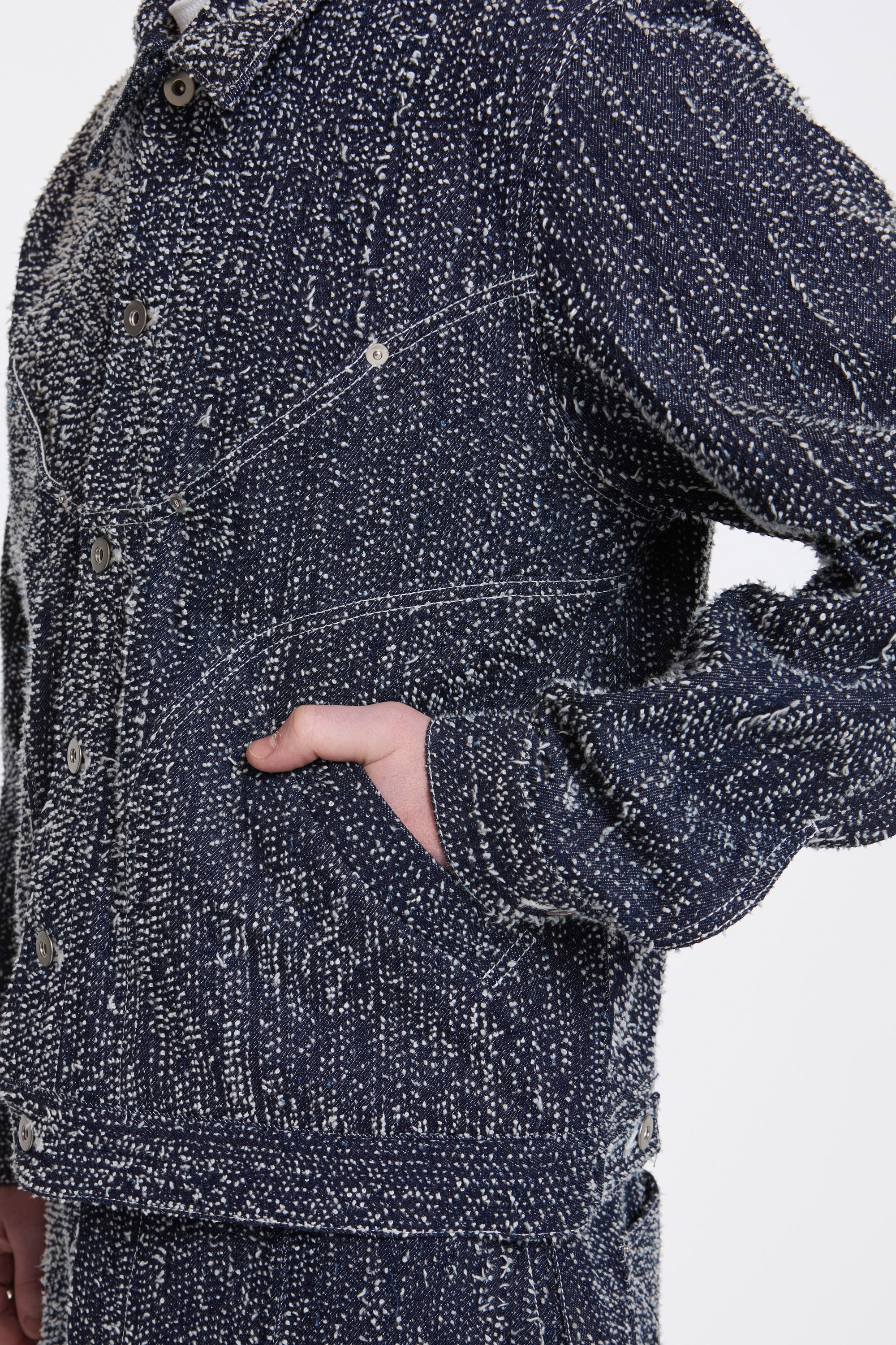 Denim Jiji Jacket Snow Nep - Image 4